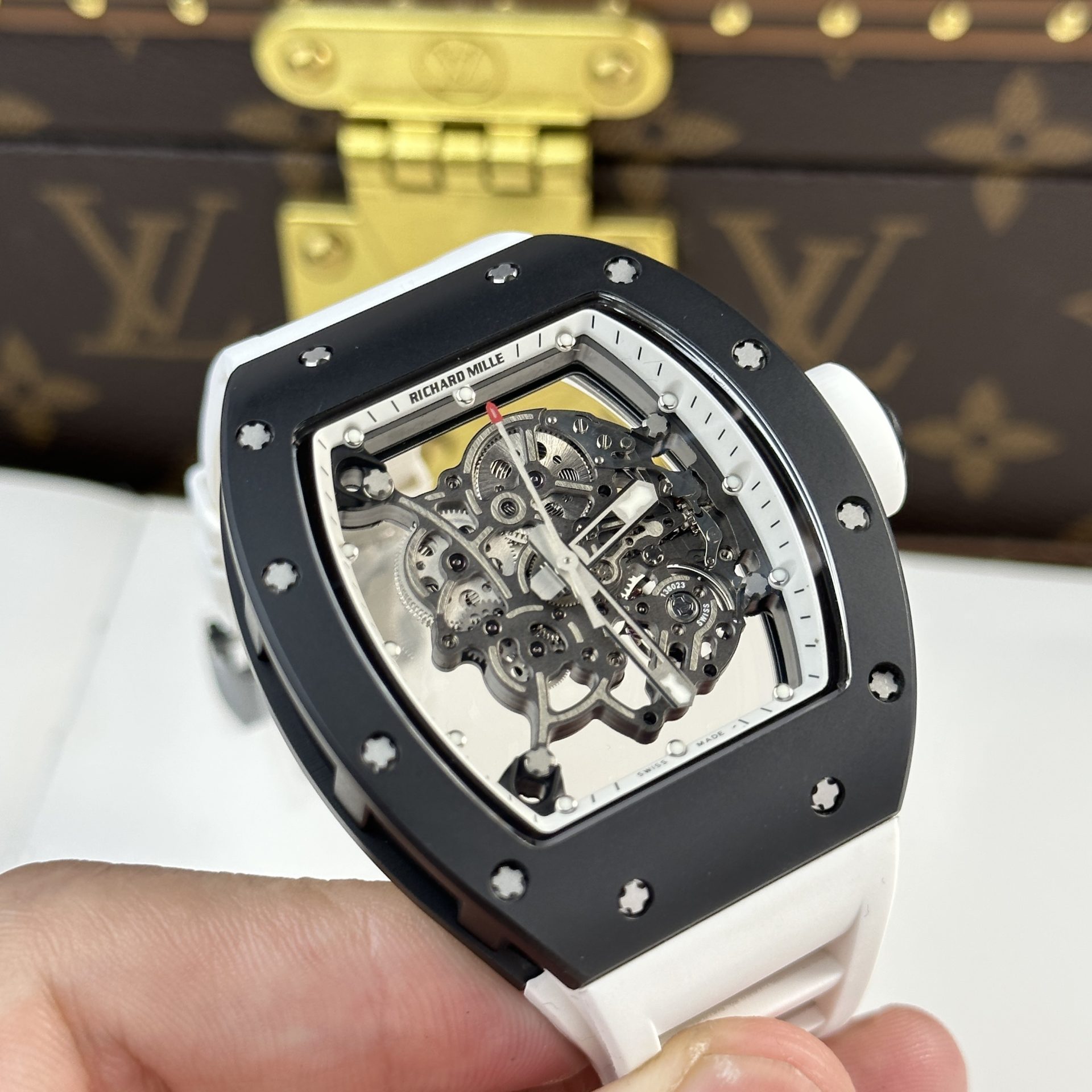 Richard Mille Replica Watch RM055 Bubba Watson Black Ceramic BBR Factory 45mm - Top club
