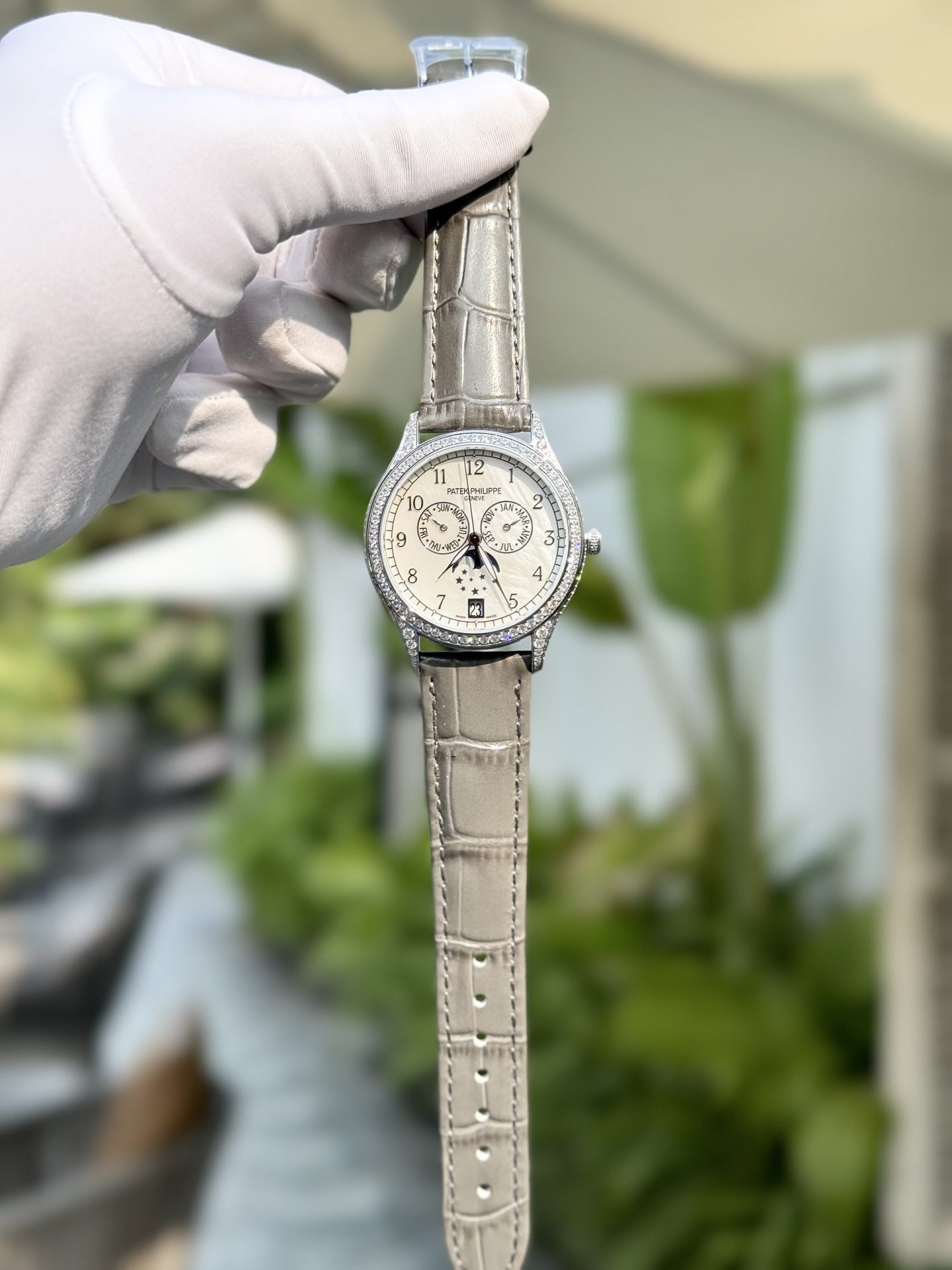Patek Philippe Best Replica Watches Complications 4947G Gray Leather Strap 38mm - Top club