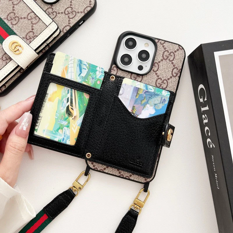 GG Card Bag Chain Classic iPhone Case - Wholesale & Influencer