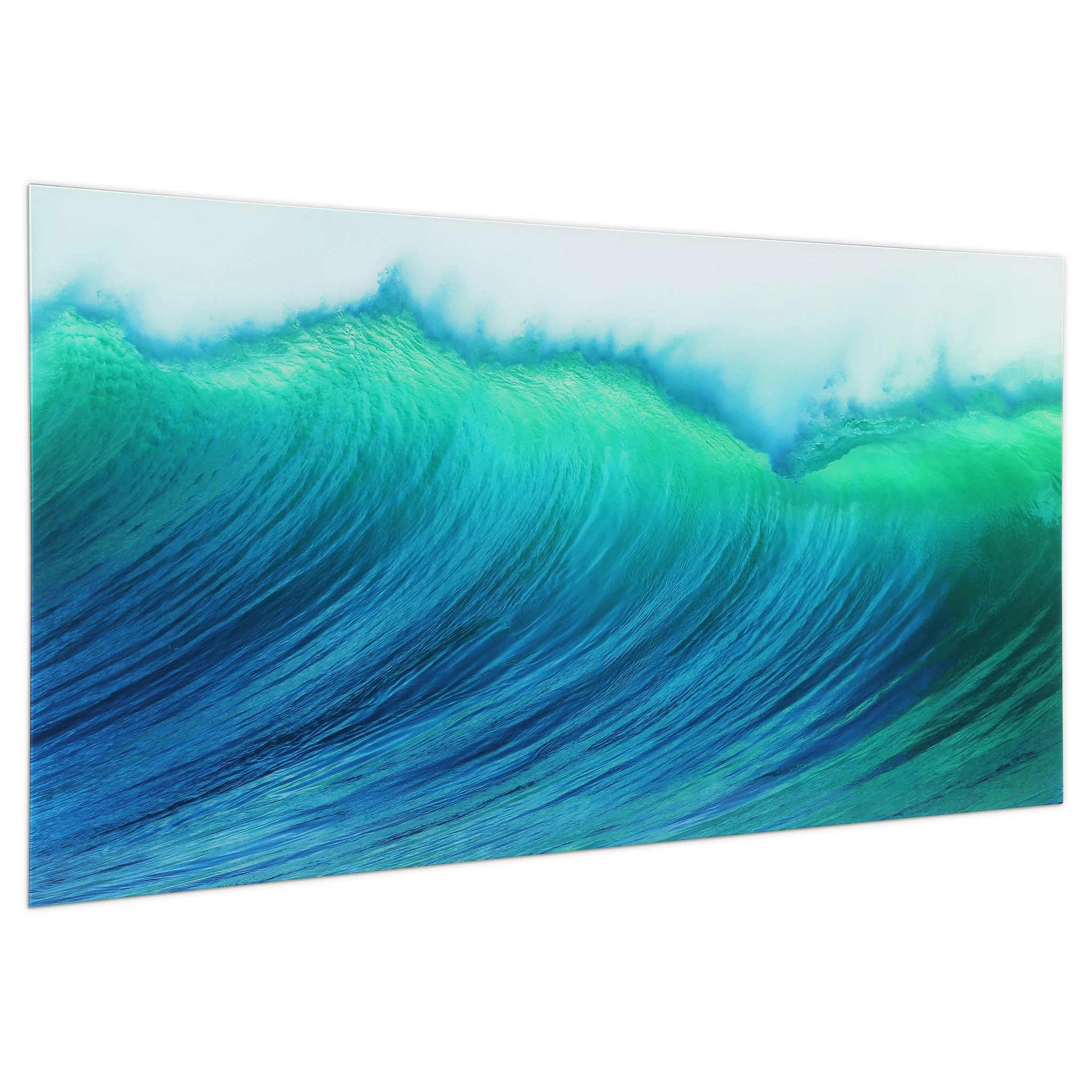 Empire Art Direct Blue Splash Frameless Free Floating Tempered Glass Panel Graphic Wall Art, 72" x 36", Ready to Hang - Image 60