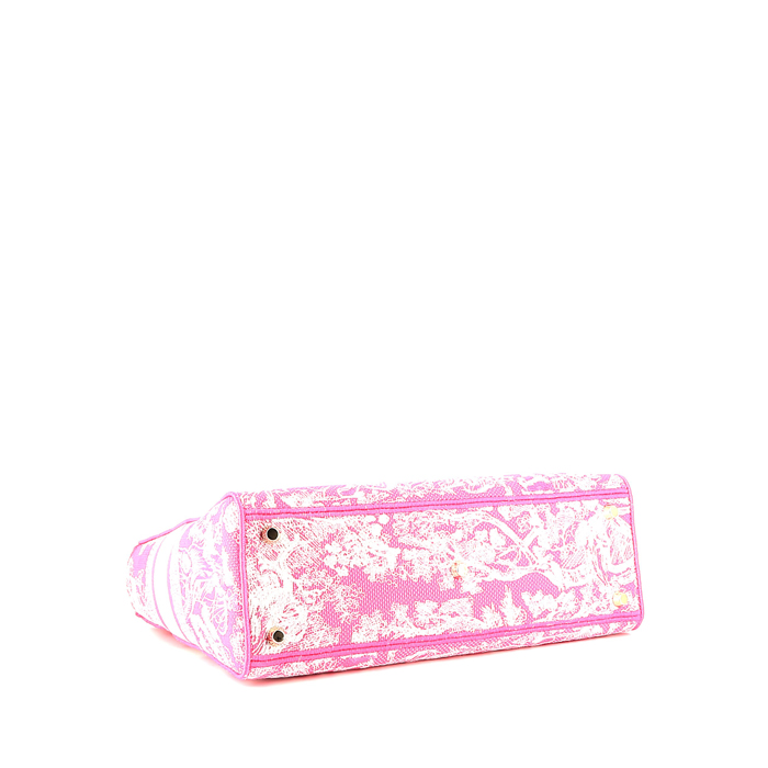 Dior Lady D-Lite handbag in pink canvas1:1High-quality replica