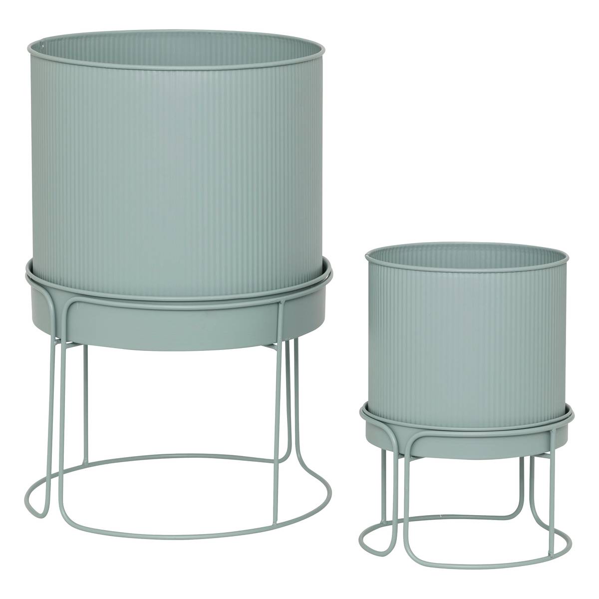 2 pots "Aze" Celadon Green, D.30 x44.3 cm