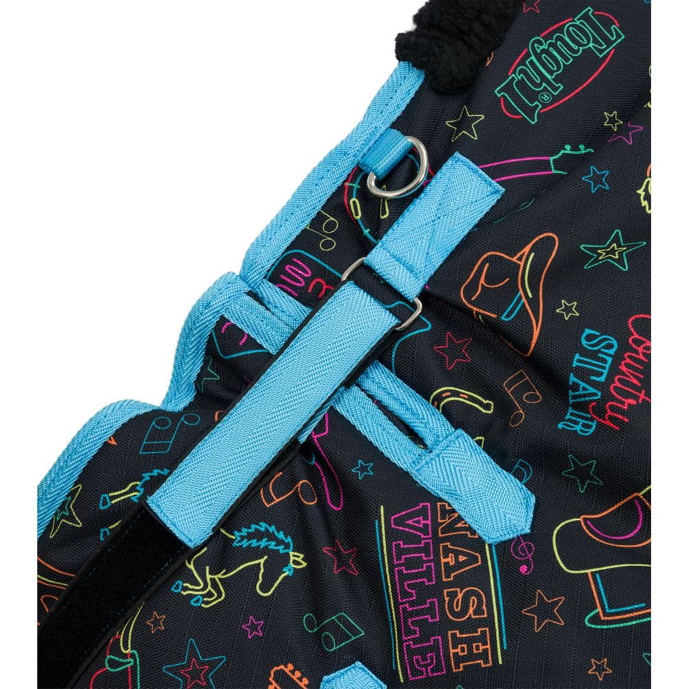 Tough1 1200D Nashville Nights Turnout Blanket with Snuggit 78