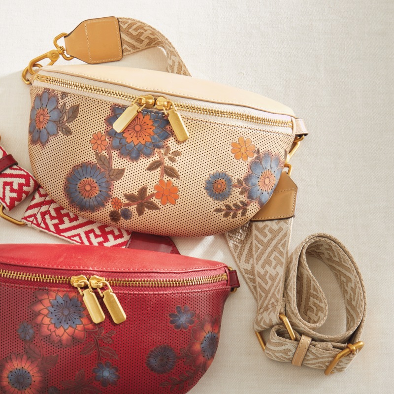 L'Artiste Artisanluv Hand-Painted Genuine Leather Crossbody by Spring Step - MIDNIGHT VELVET CATALOG
