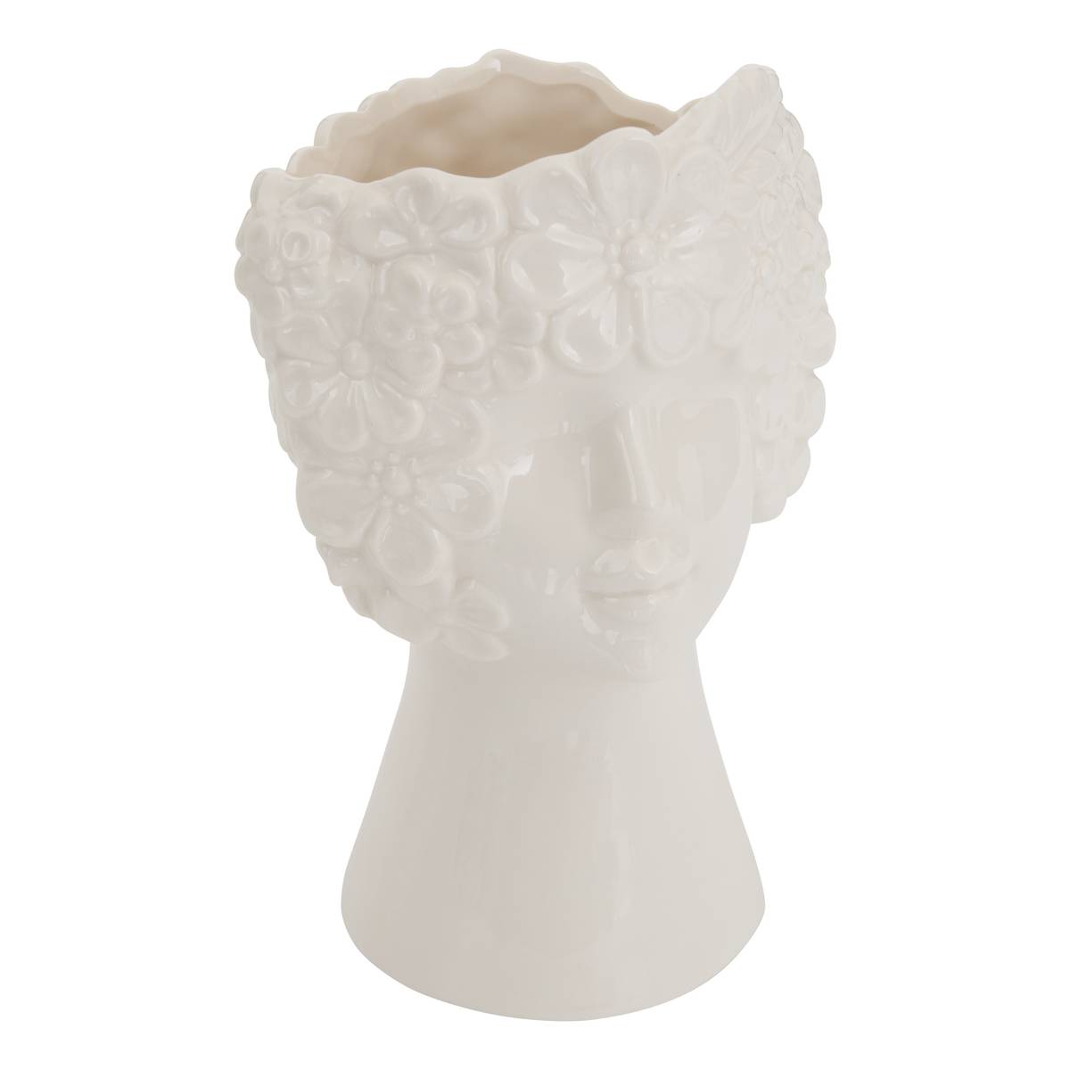 Vase "Fldr" White, H.21 cm