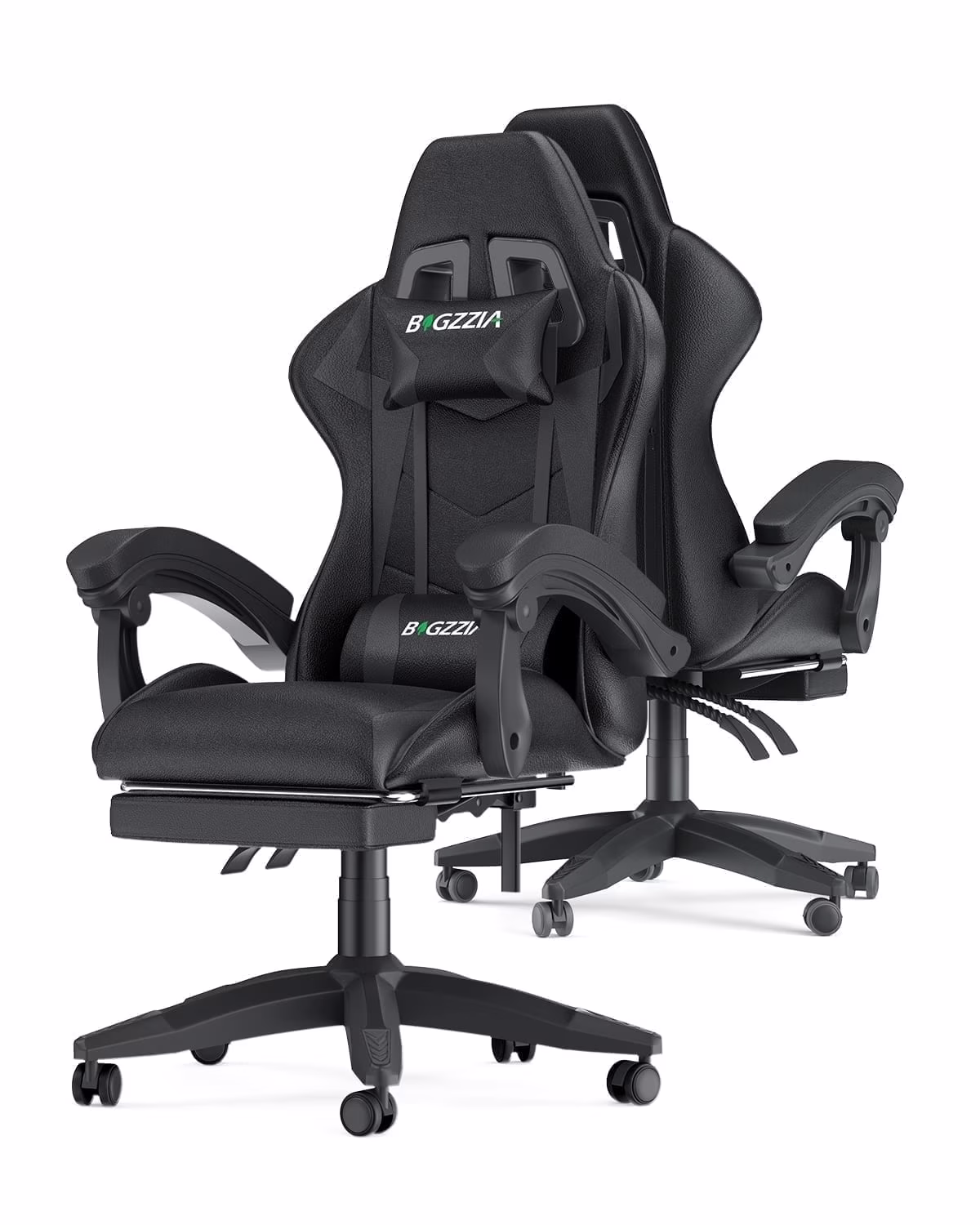 Bigzzia Gaming Chair with Footrest, Gaming Chair for Adult with Headrest and Lumbar Support,Red - Image 7