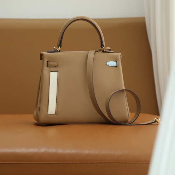 Hermès Kelly 28 Color-Matic Chai (Swift Leather)1:1High-quality replica