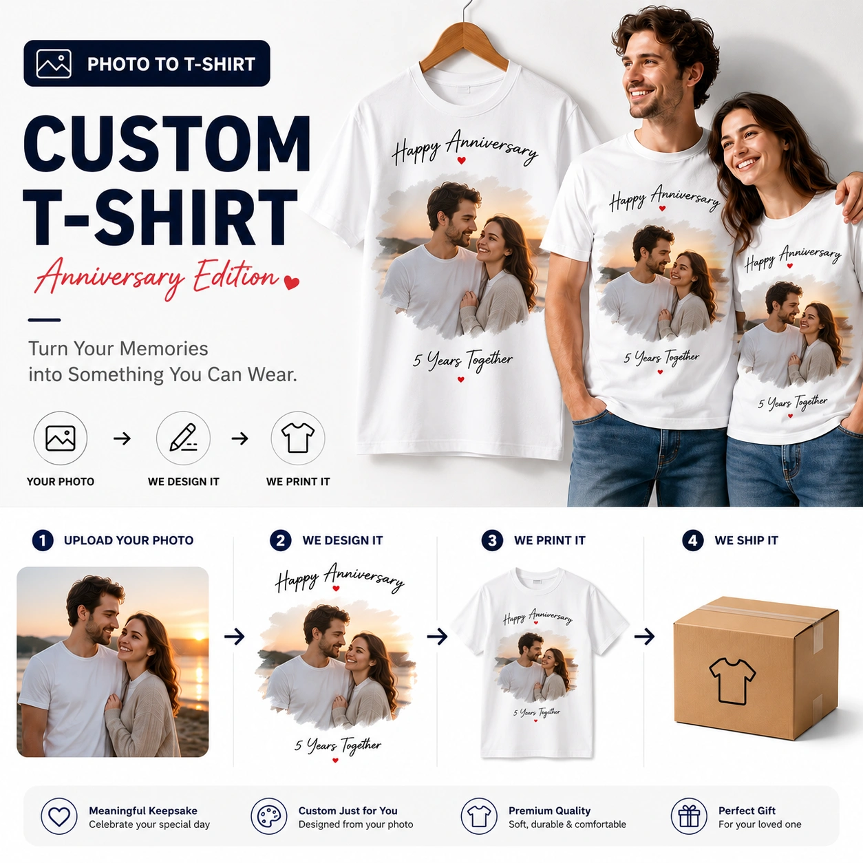 Anniversary Edition | Custom Photo T-Shirt