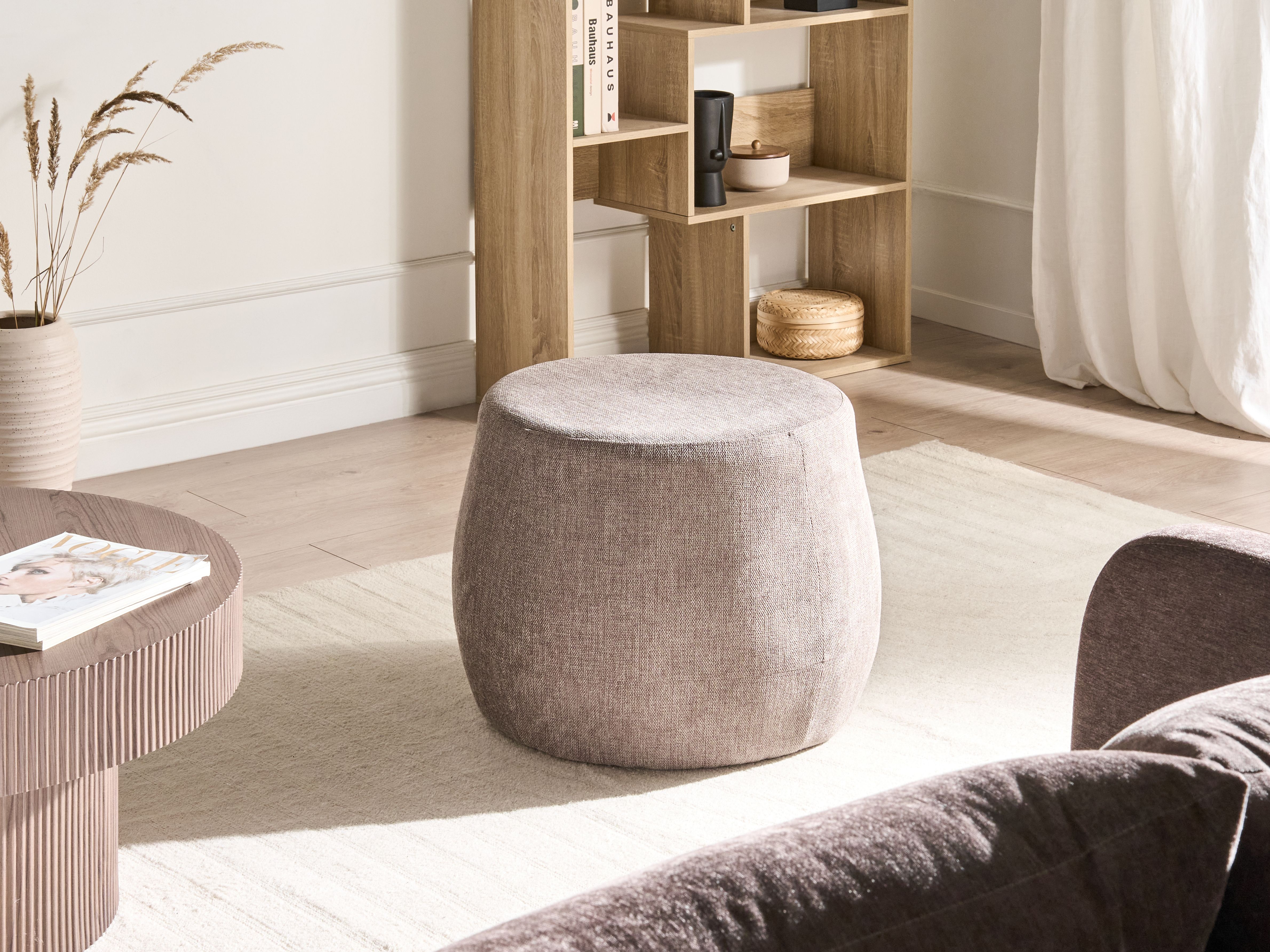 Pouffe ASHTON Taupe