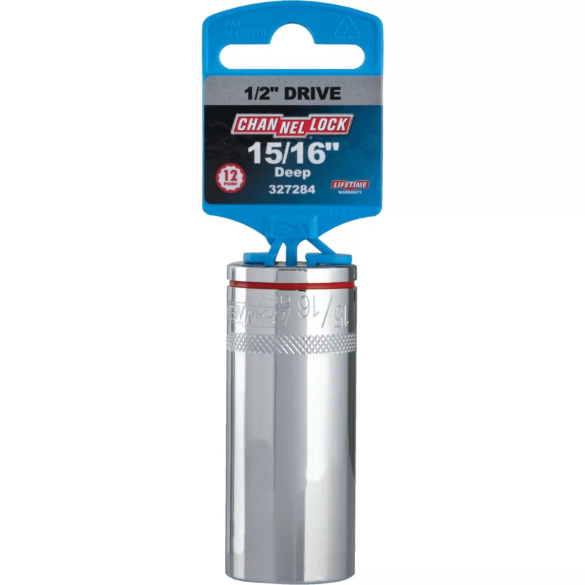Channellock 1/2 In. Drive 15/16 In. 12-Point Deep Standard Socket