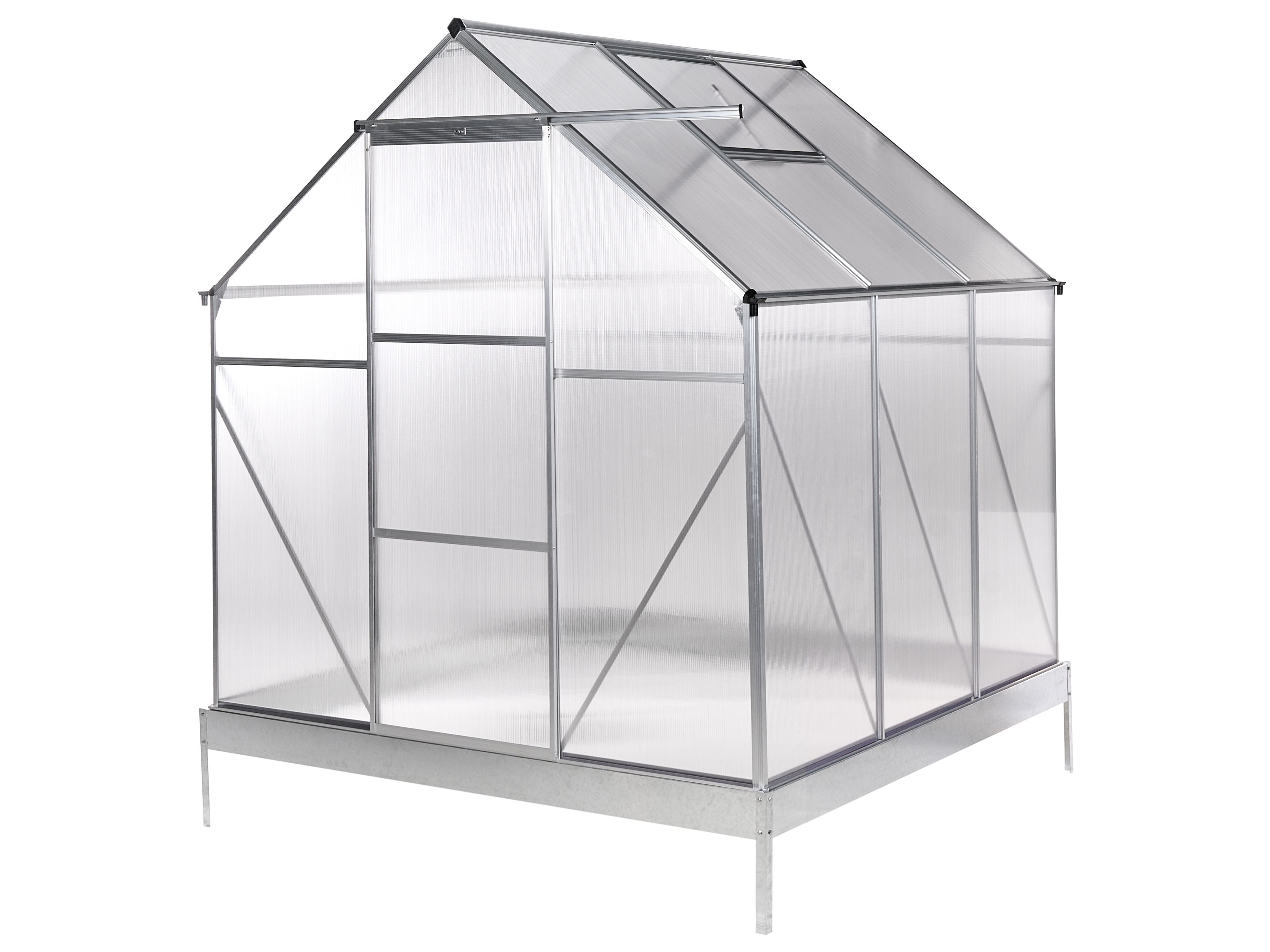 Garden Greenhouse APULIA Silver 190 cm
