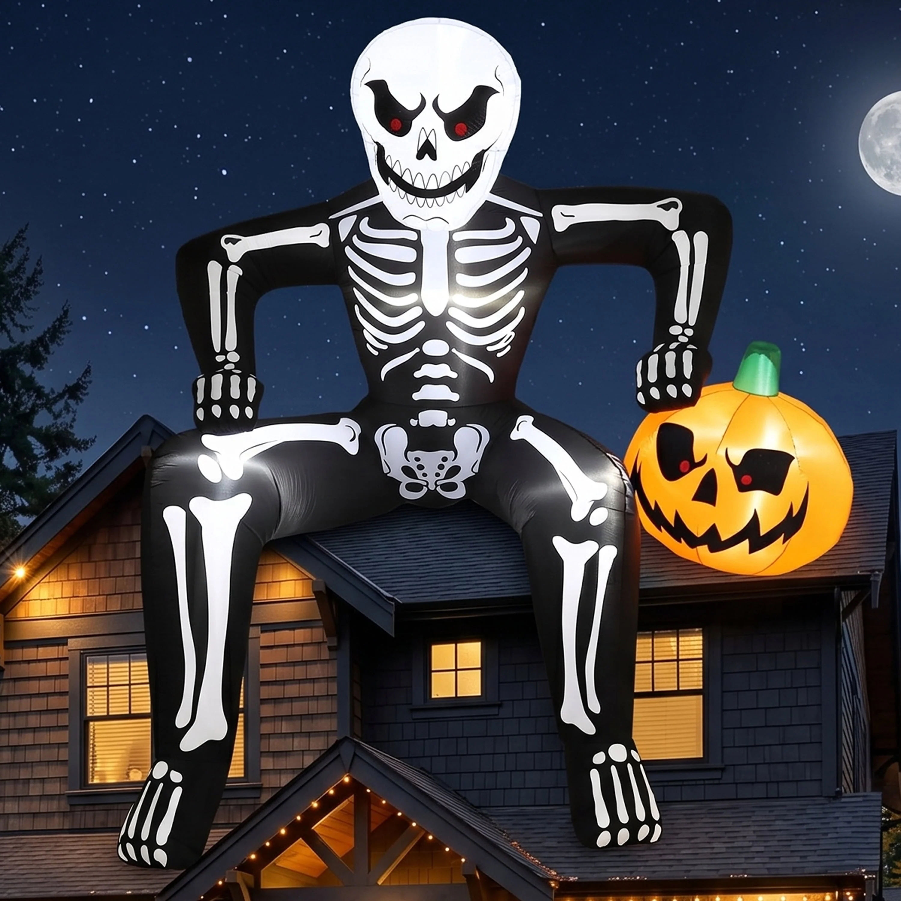 Joyfy 4.5 FT Halloween Inflatable Decorations Outdoor Scary Flying Ghost Broke Out from Window with Built-in LED Blow Up Inflatable for Window Decoration Yard Garden Lawn Decor - Image 18 Joyfy 4.5 FT Halloween Inflatable Decorations Outdoor Scary Flying Ghost Broke Out from Window with Built-in LED Blow Up Inflatable for Window Decoration Yard Garden Lawn Decor - Image 18