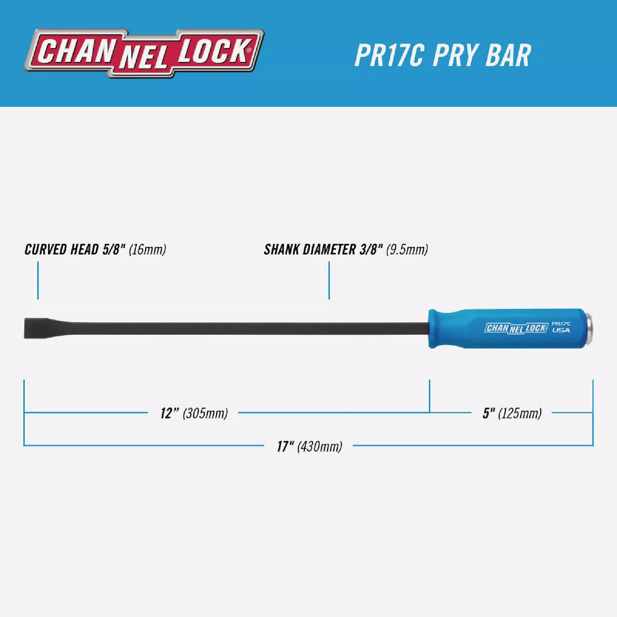 Channellock 17 In. Professional Pry Bar