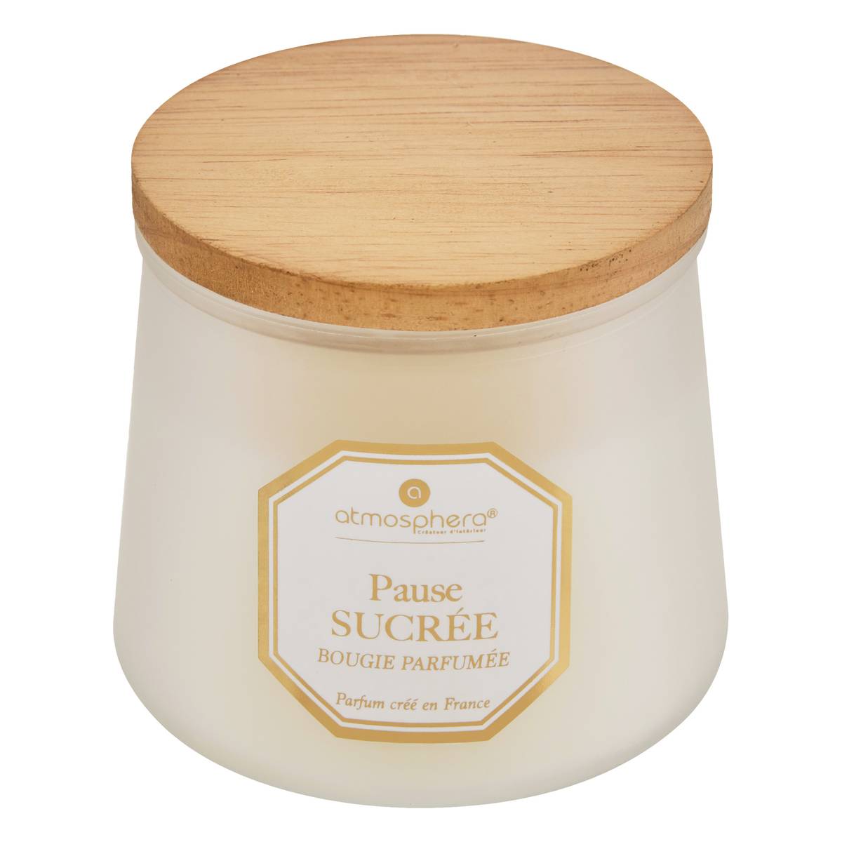 Scented Candle "Elisa" Pink Praline - Caramel, Transparent, 200g