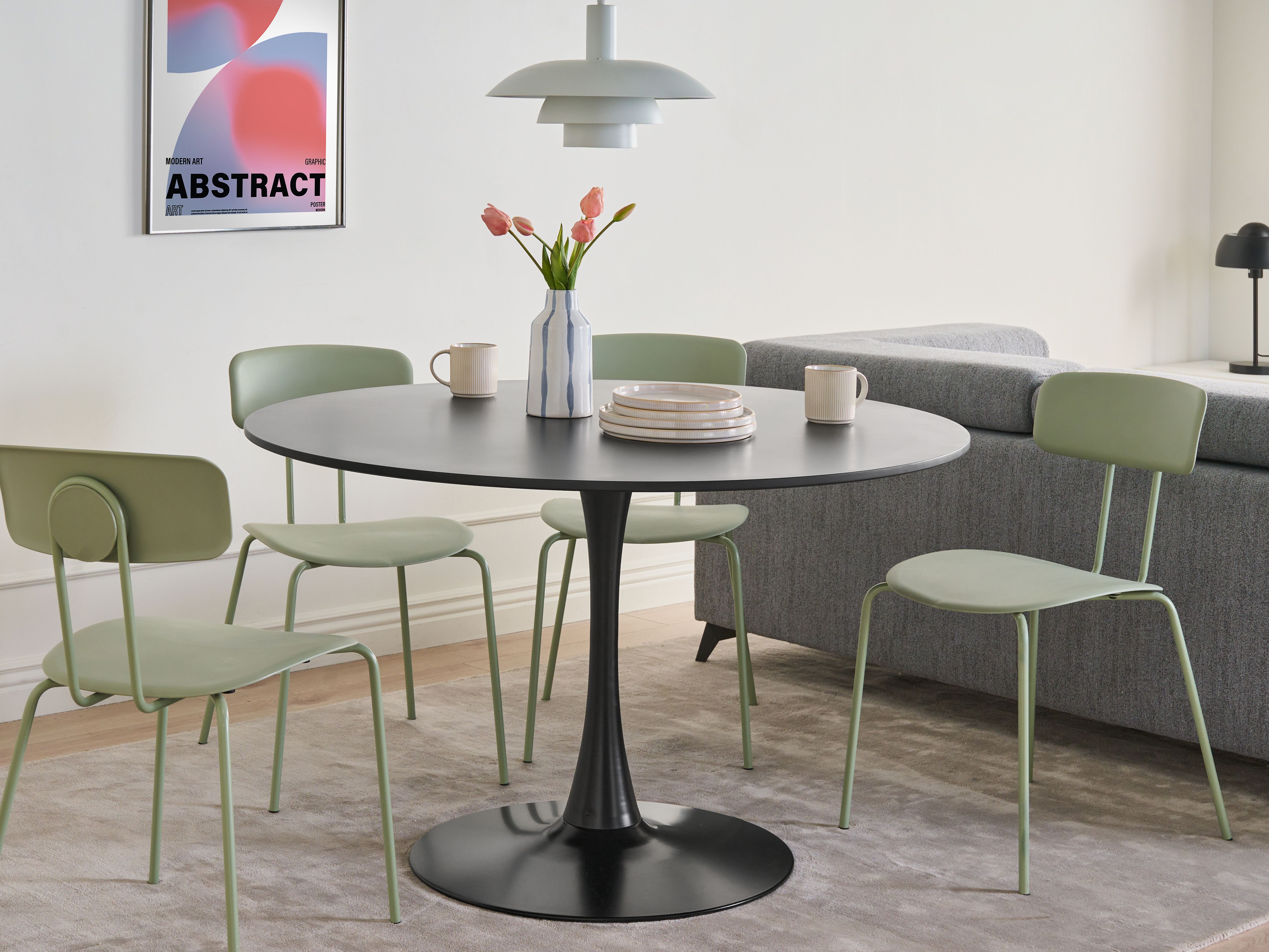 Dining Table BOCA Black 120 cm 120 cm