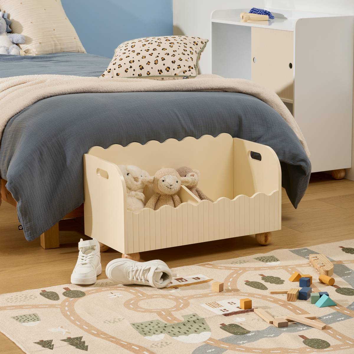 Children's Chest "Bouli" Beige, 60x36 cm