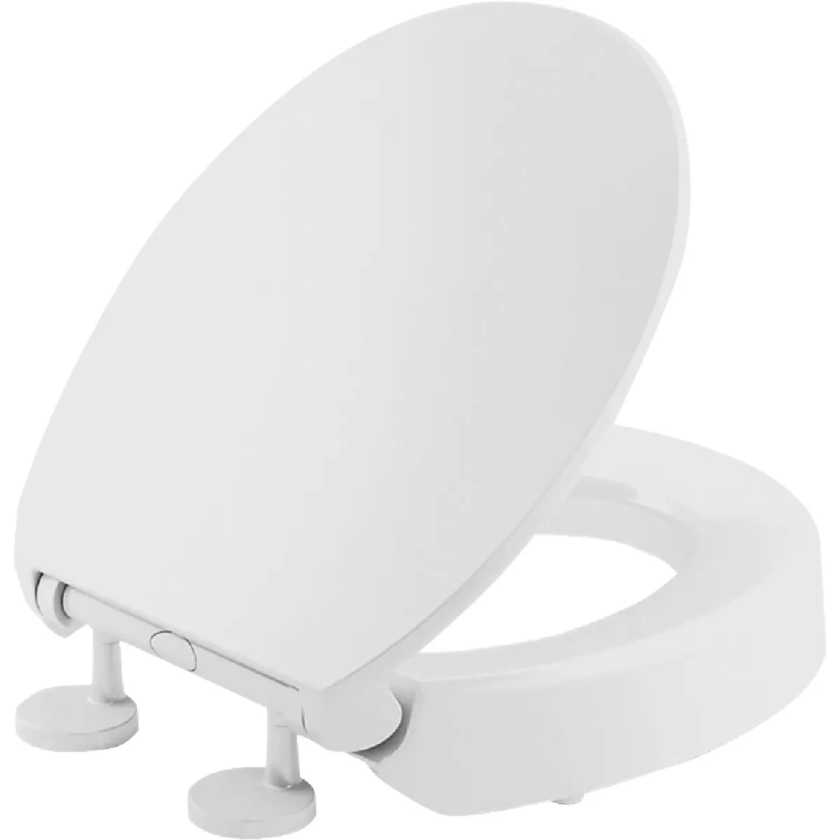 Kohler Hyten Quiet-Close Elevated Round Toilet Seat, White