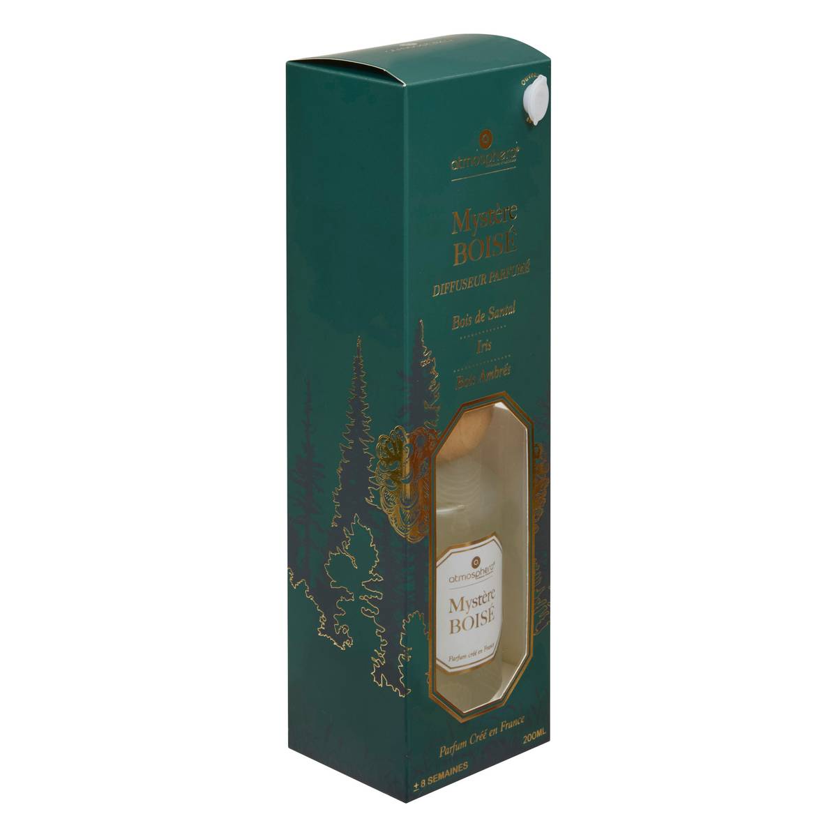 Diffuser "Elisa" Peach - Jasmine - Vetiver, Transparent, 200ml
