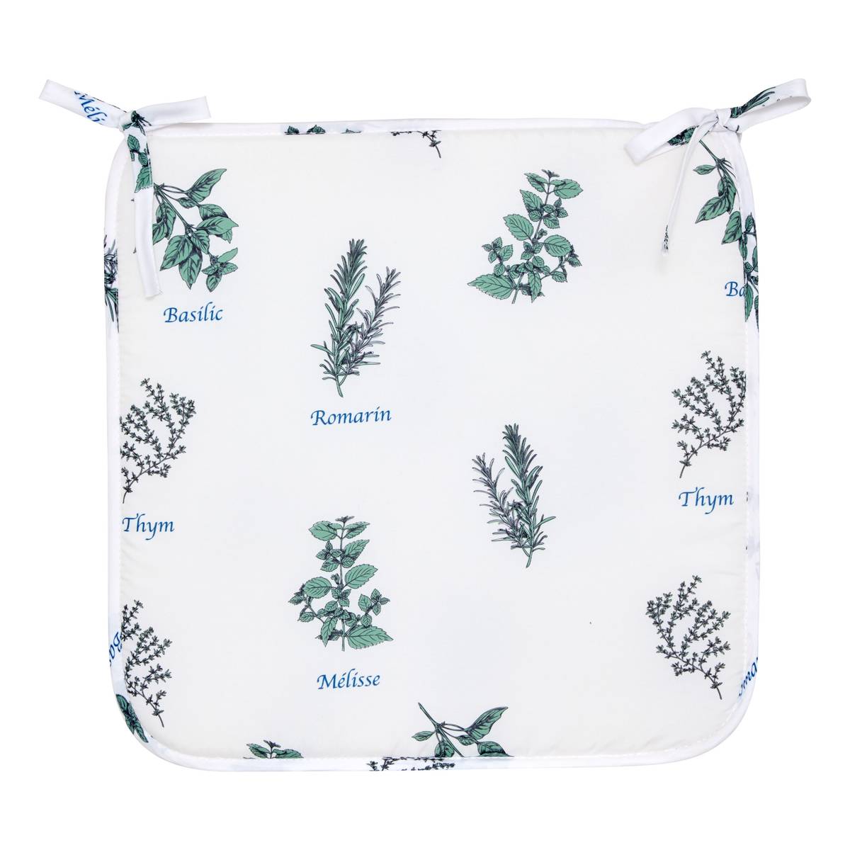 Chair cushion "Garrigue" White, 39x39 cm