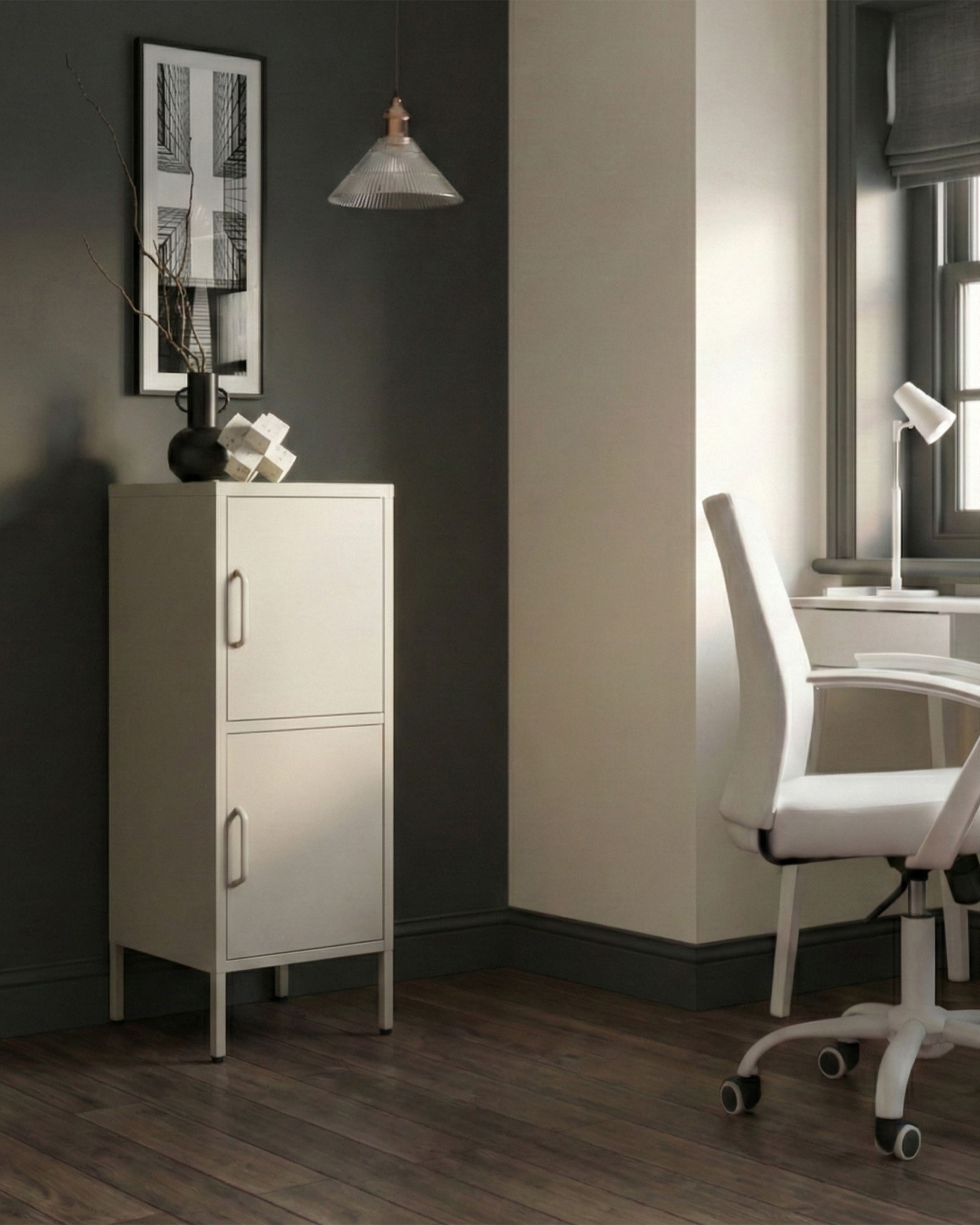Storage Unit HURON Metal Beige