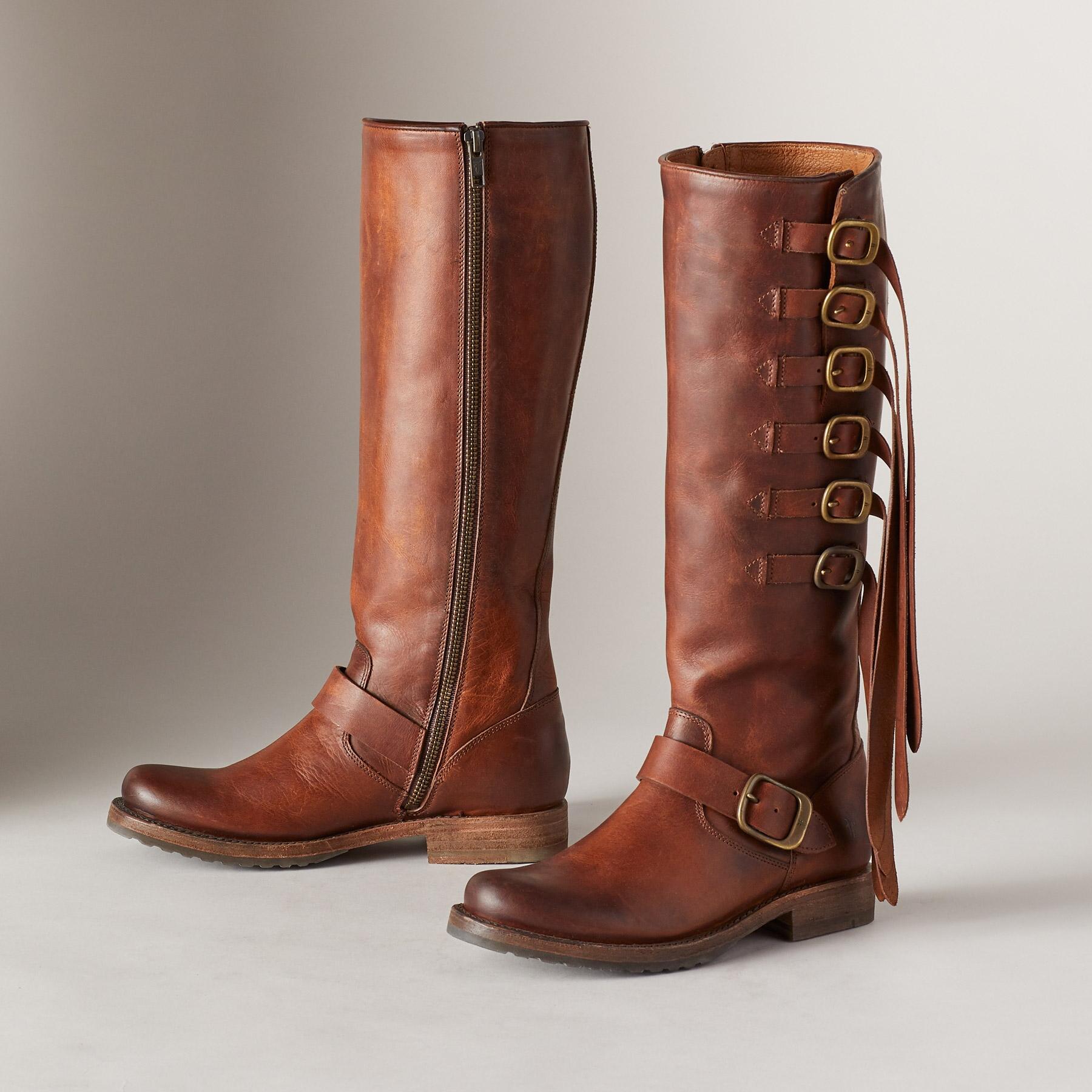 Veronica Strap Tall Boots - Sundance Clothing