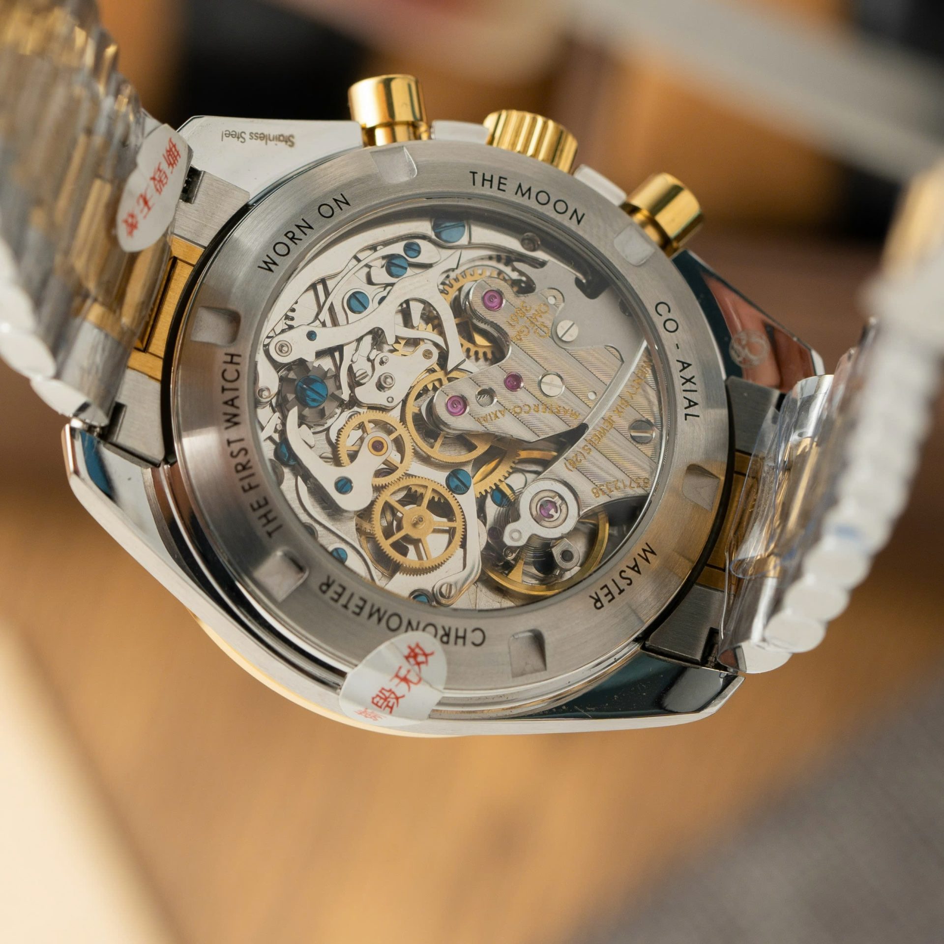 Omega SpeedMaster MoonWatch Chronogarph Demi Gold Replica Watch 42mm - Top club