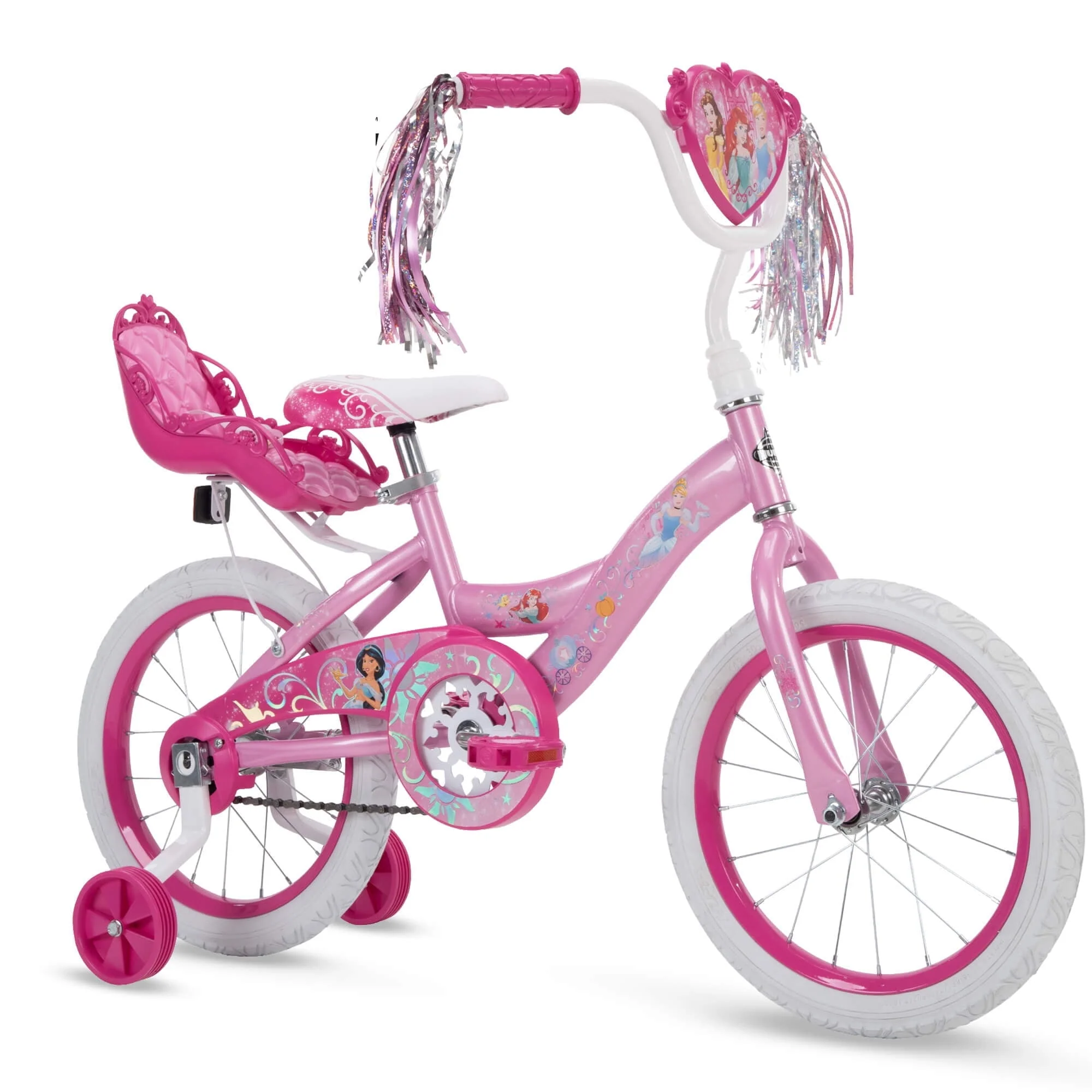 Princess Girls' 16" Sidewalk Bike with Training-Wheels by Huffy , Pink - Image 2