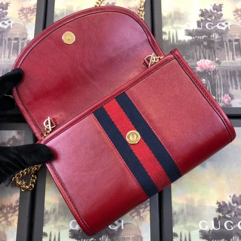 Replica Gucci Smooth Leather Rajah Mini Bag 5737971:1High-quality replica