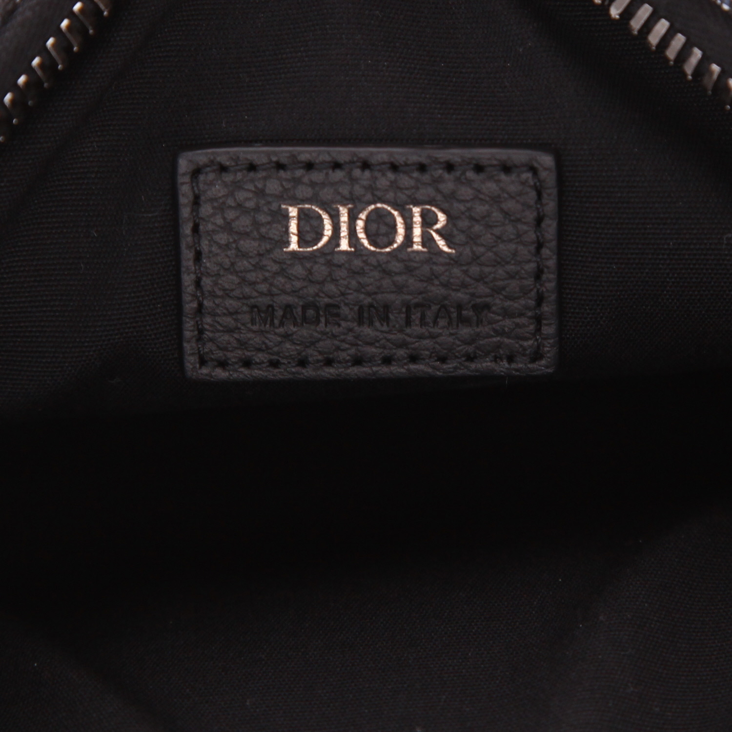 Dior 8 shoulder bag in blue monogram canvas Oblique and black leather1:1High-quality replica