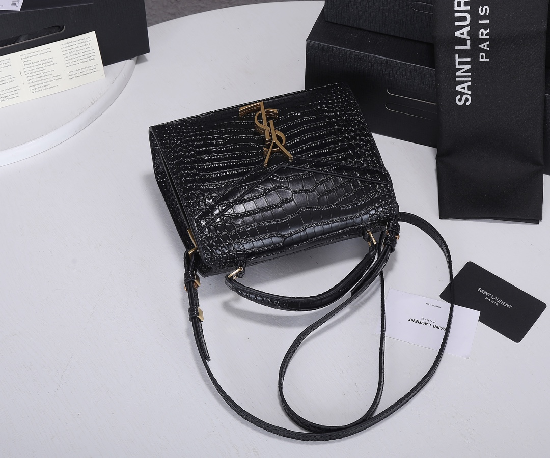 Replica Ysl Cassandra Crocodile Leather Mini Top Handle Bag1:1High-quality replica