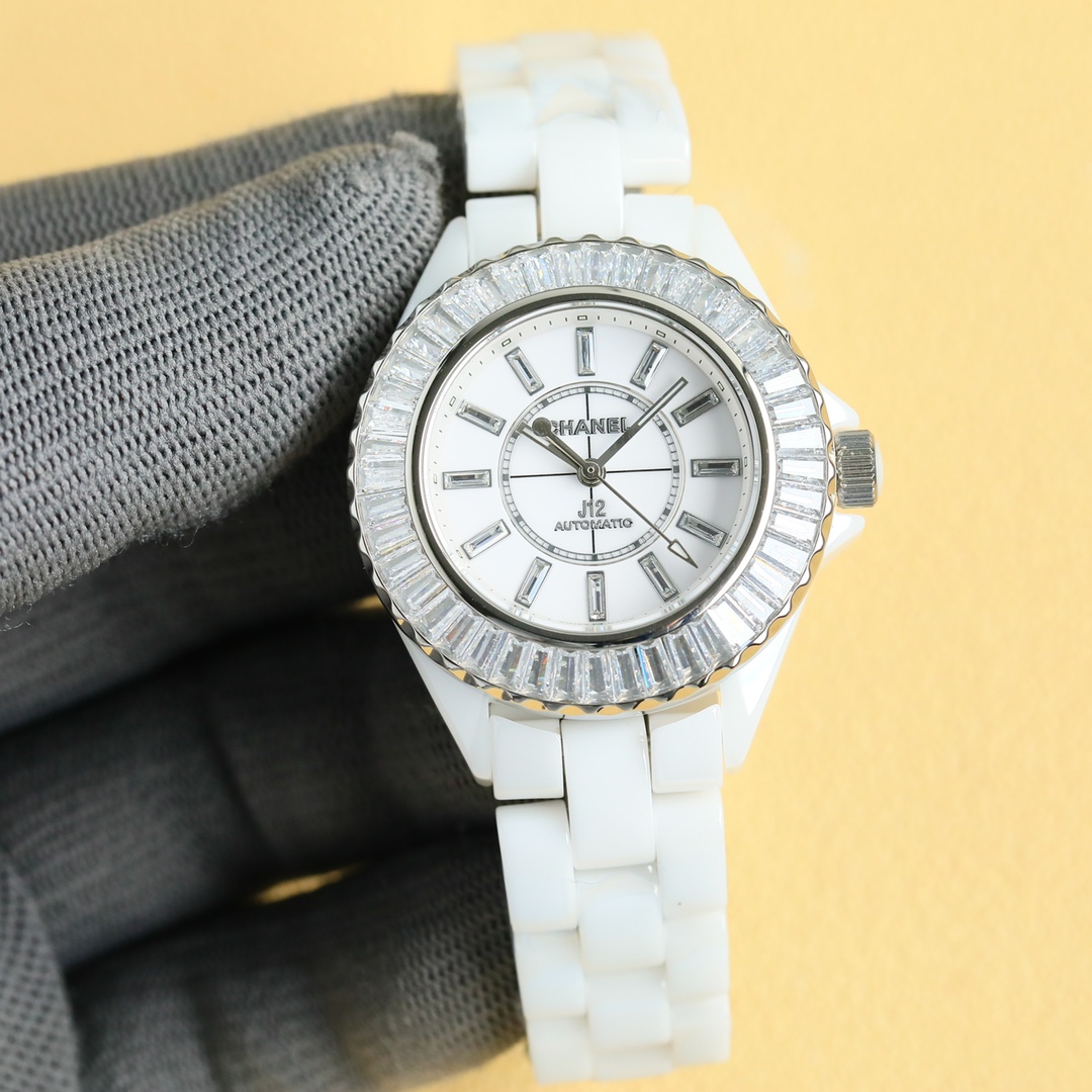 New Super Ceramic - Chanel J12 33mm watch! Goddess Welfare - White(1:1 replica) - Top club