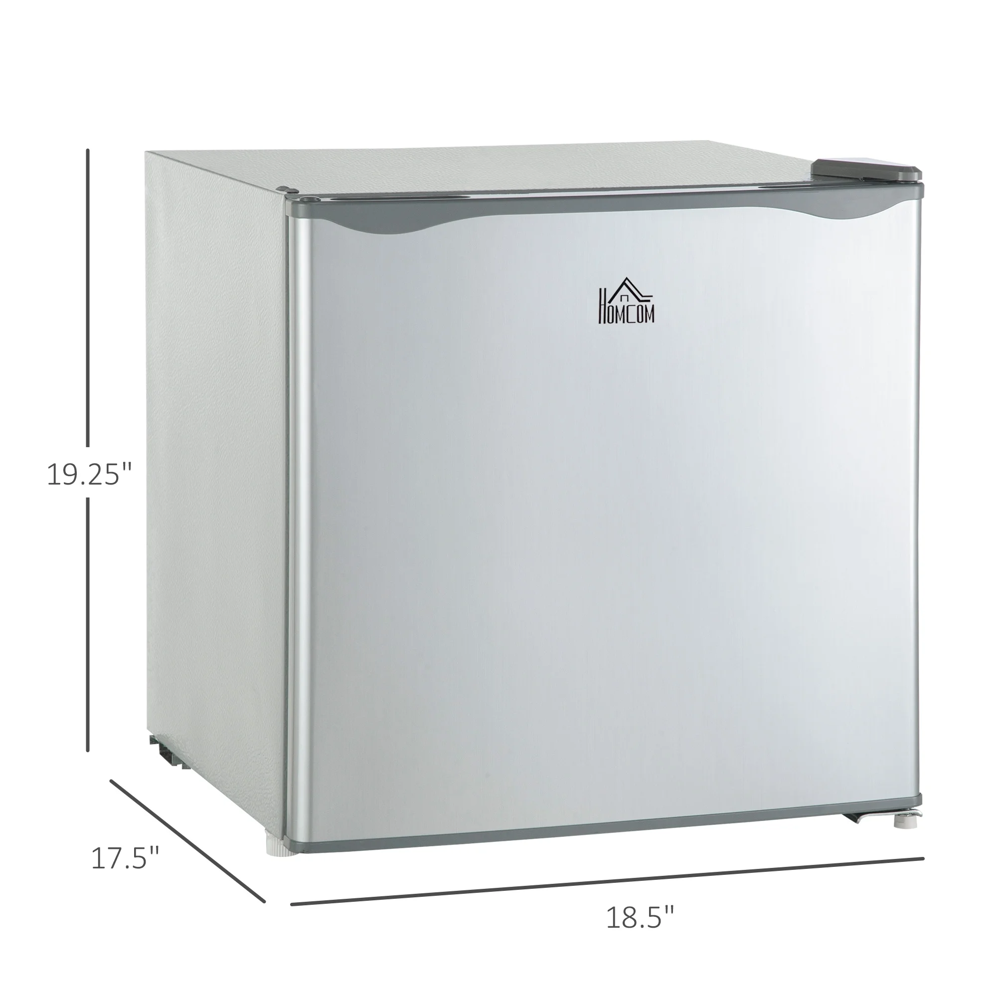 Side-by-Side Refrigerator HOMCOM Mini Freezer Countertop, 1.1 Cu.Ft Compact Upright Freezer with Removable Shelves, Reversible Door for Home, Dorm, Apartment and Office, gray,French Door Refrigerator - Image 3