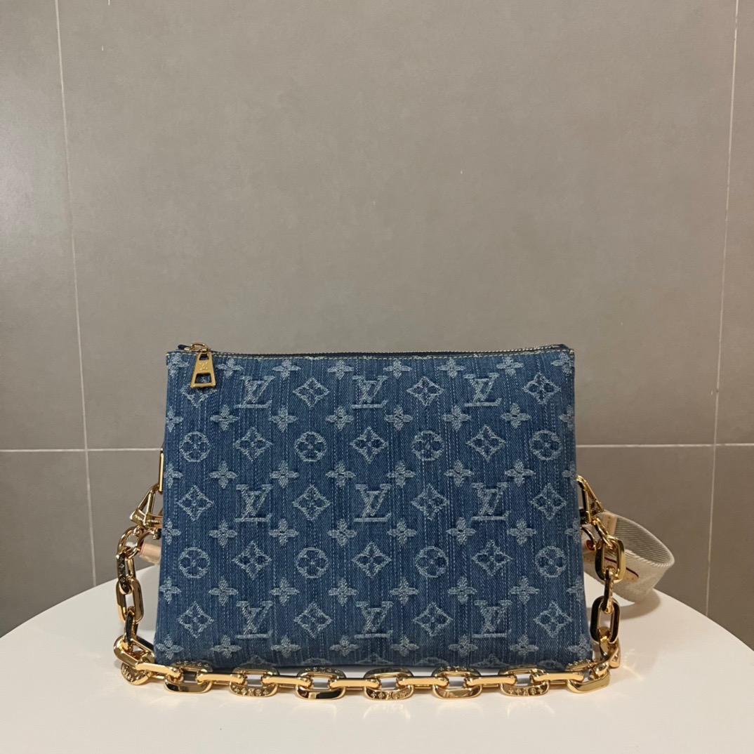 Louis Vuitton LV COUSSIN Denim Bag M245641:1High-quality replica
