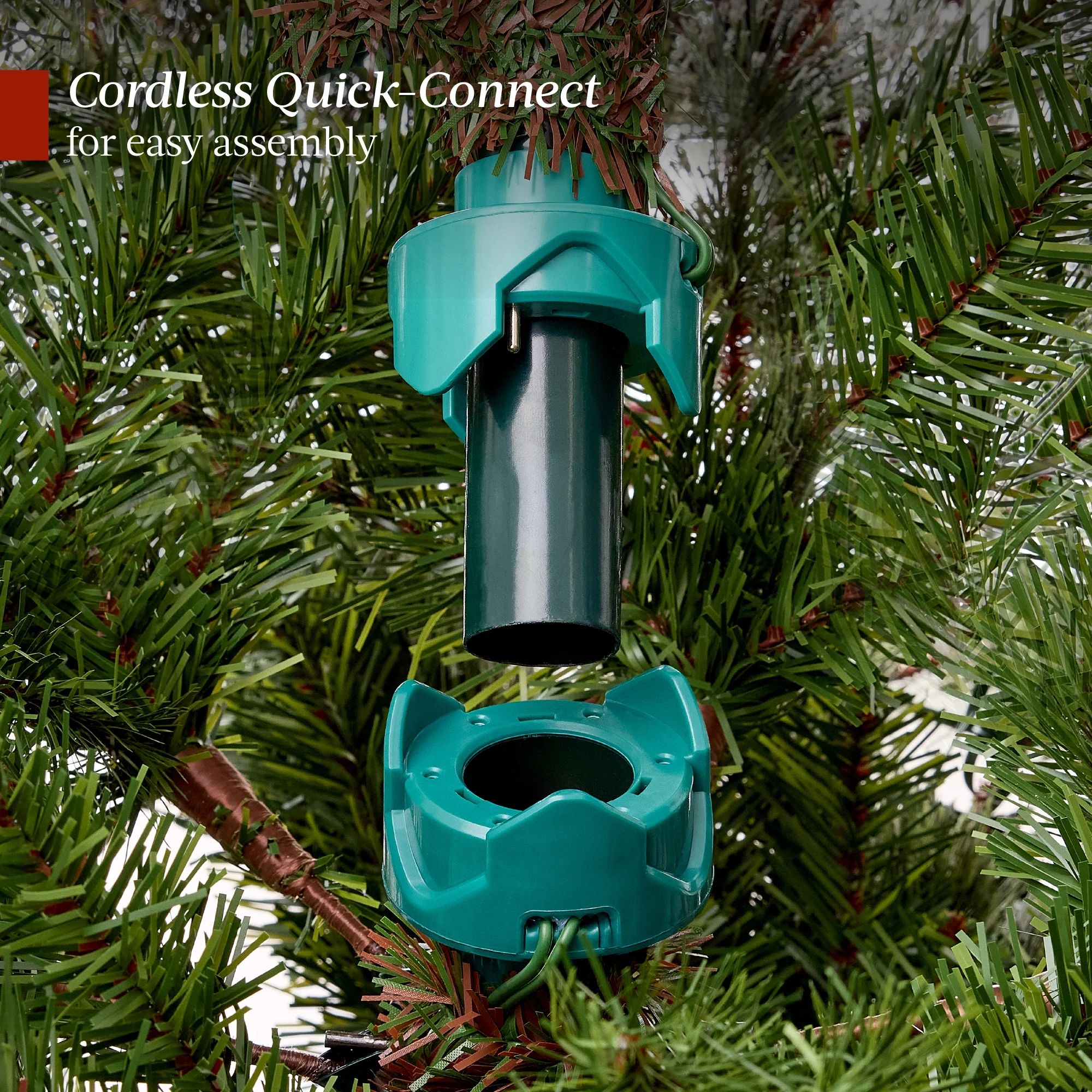 Best Choice Products 4.5ft Pre-Lit Sparse Christmas Tree w/ 100 2-in-1 LED Lights, Cordless Connection, Metal Stand - Image 49