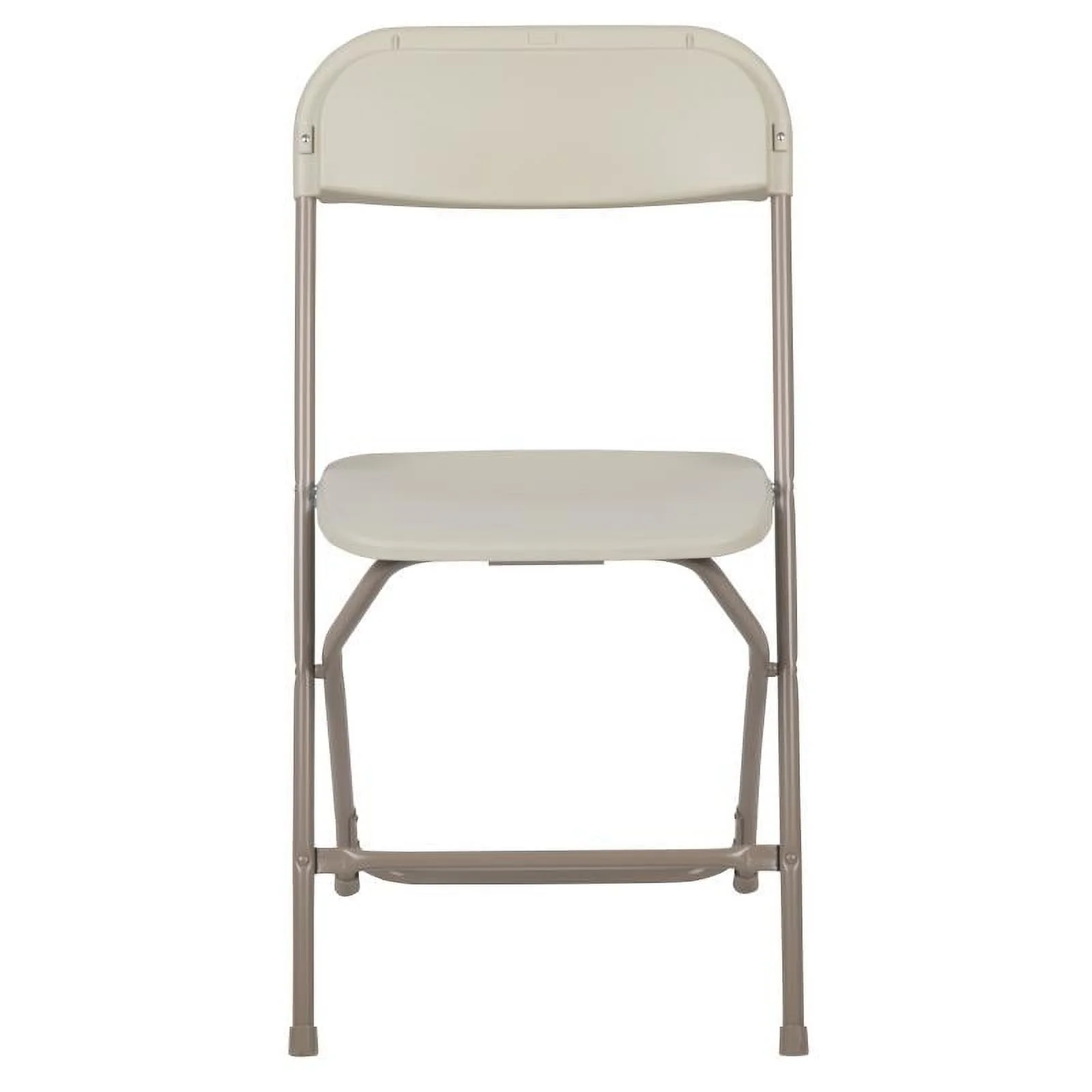 (50 PACK) 650 Lbs Weight Capacity Commercial Quality Beige Stackable Plastic Folding Chair - Heavy Duty Plastic Folding Chairs - Image 5