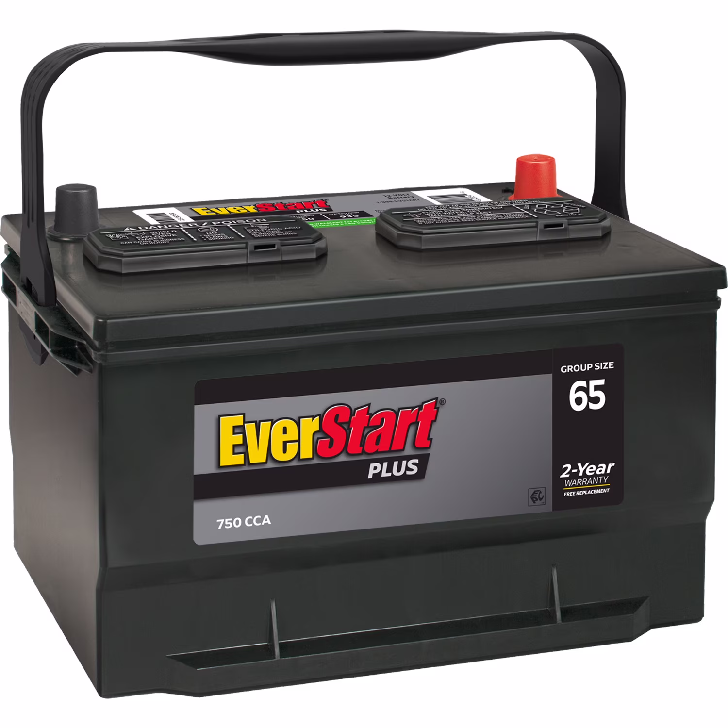 EverStart Plus Lead Acid Automotive Battery, Group Size 65 12 Volt, 750 CCA - Image 2