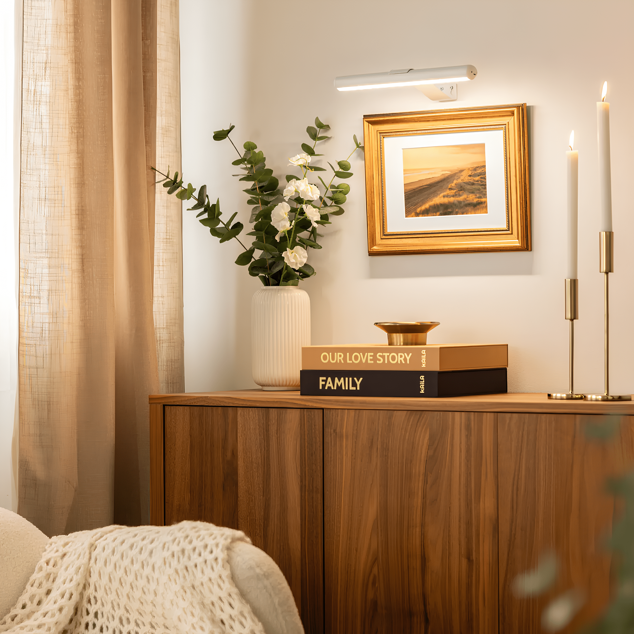 LichtFrame – Draadloze Schilderijlamp met Afstandsbediening