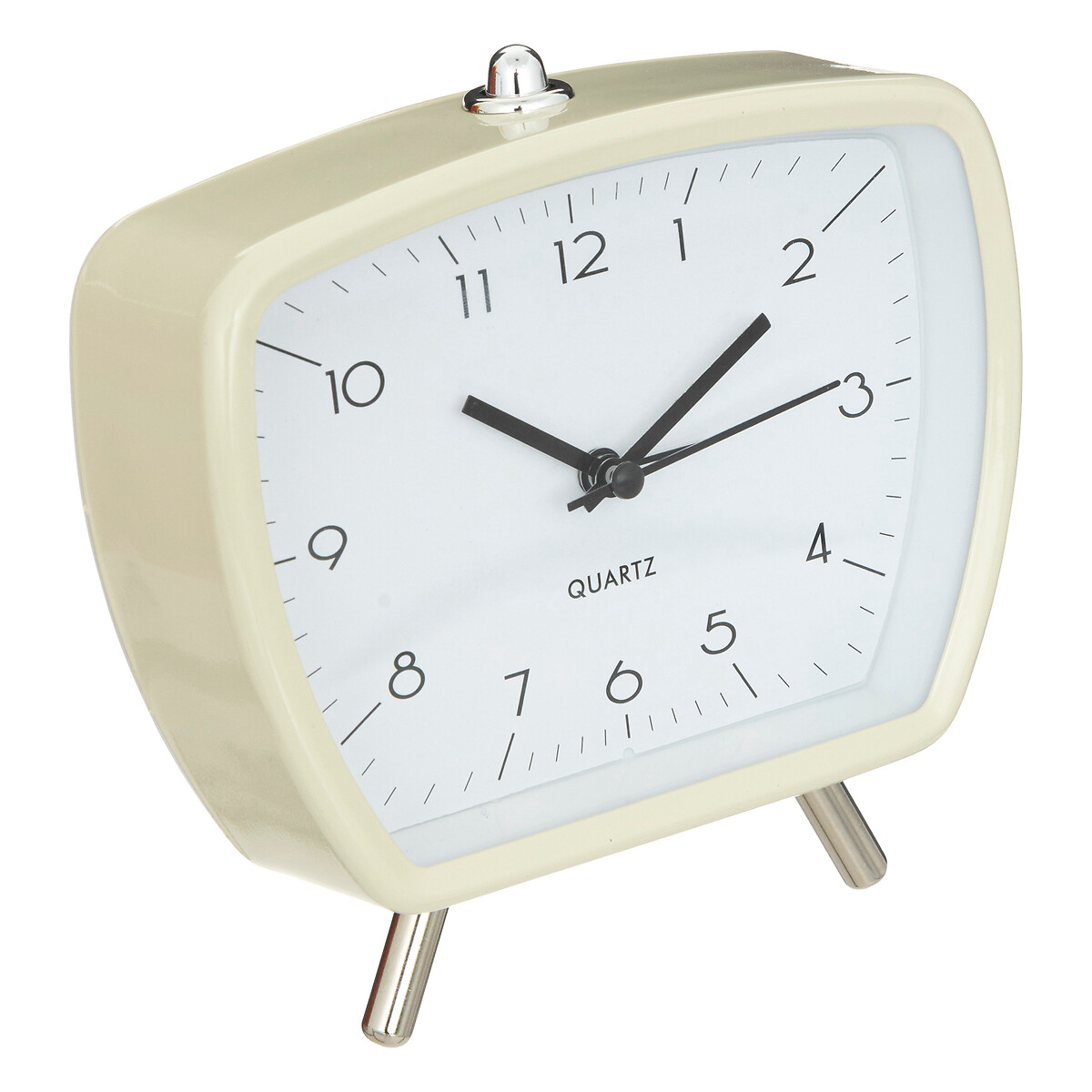 "Cathy" alarm clock Ivory white, 14x14 cm