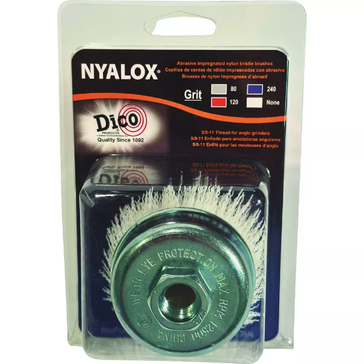 Dico Nyalox 3 In. No Grit White Angle Grinder Cup Brush
