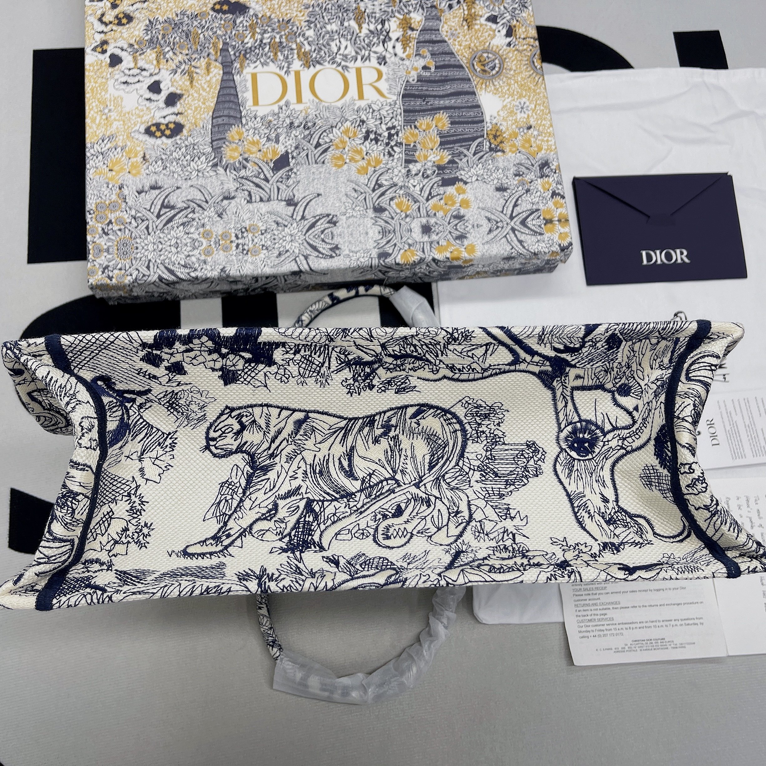 Christian Dior Large Dior Book Tote Blue Multicolor, For Women, Women’s Handbags 16.5in/42cm CD1:1High-quality replica