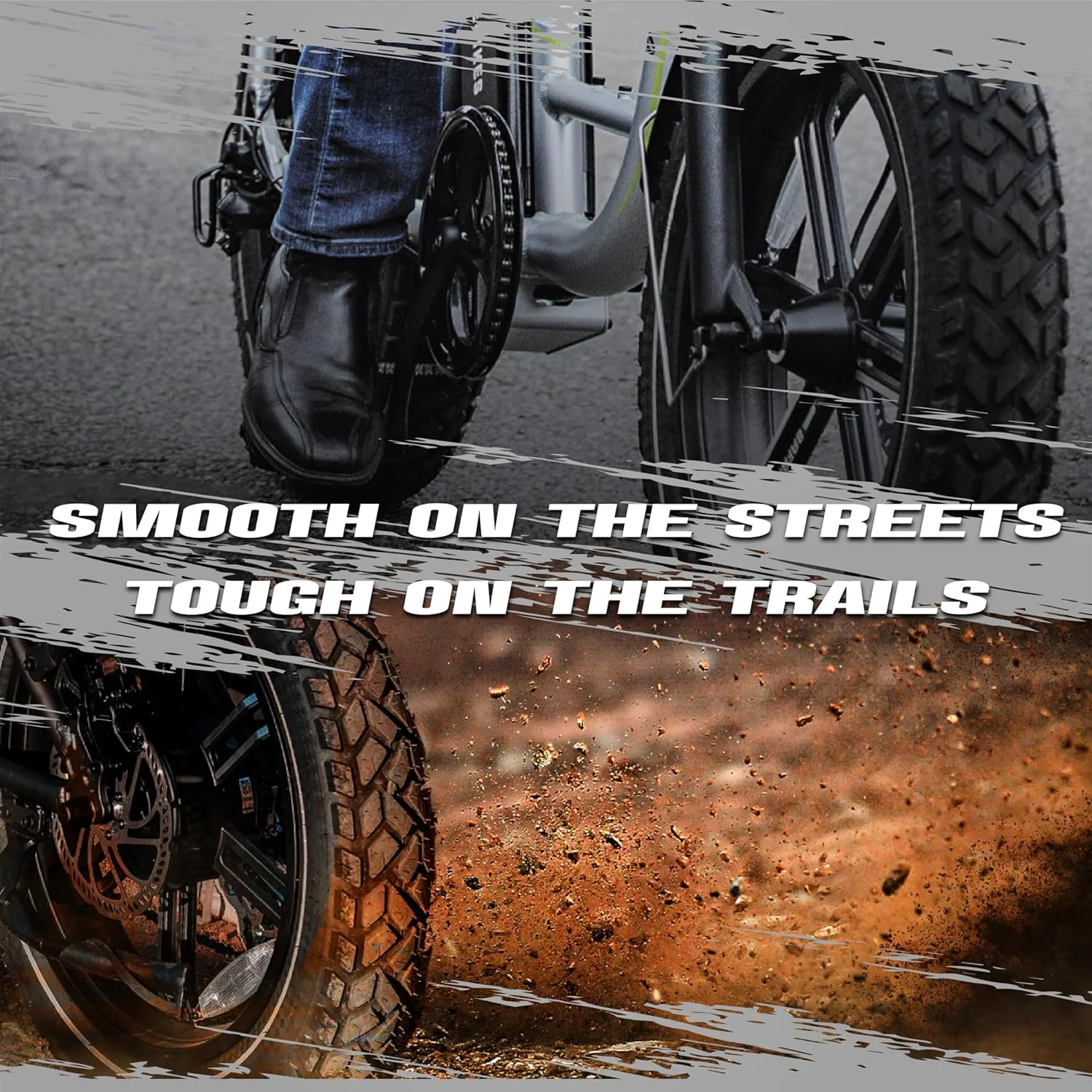 HEB ALLSCAPE Heavy Duty 20x4 Bike Tire + Tube - Includes 2 Tires for Optimal Performance - Image 6