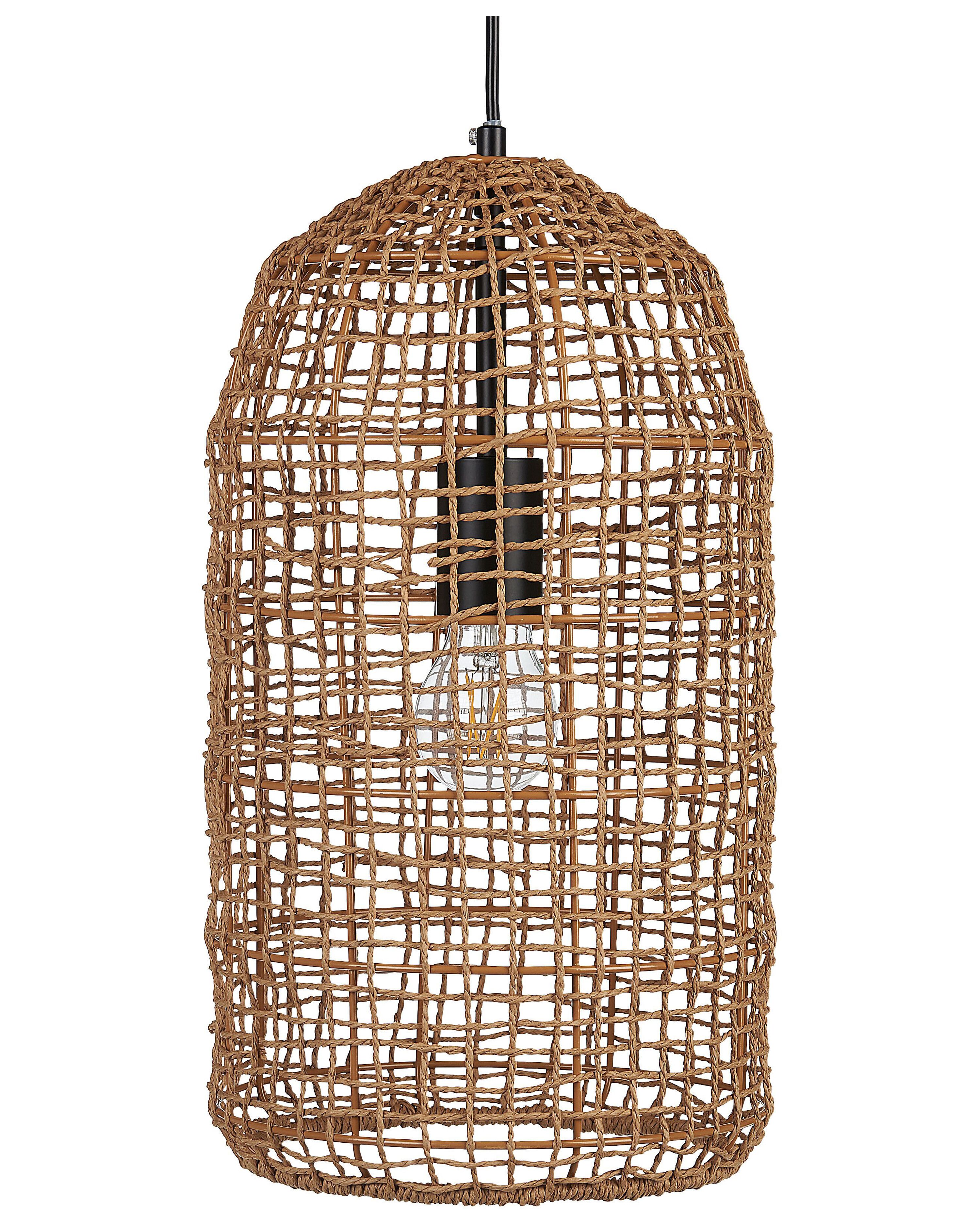 Pendant Lamp LUCITE Paper Rope Natural