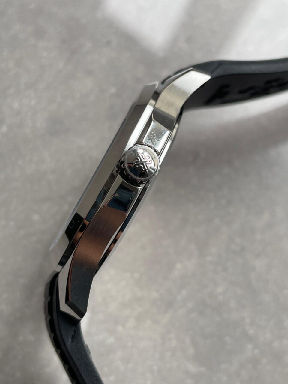 Replica PATEK PHILIPPE Aquanaut 5167 SS 3KF Best Edition Gray Dial on Black Rubber Strap A324 Super Clone V2 - Top club