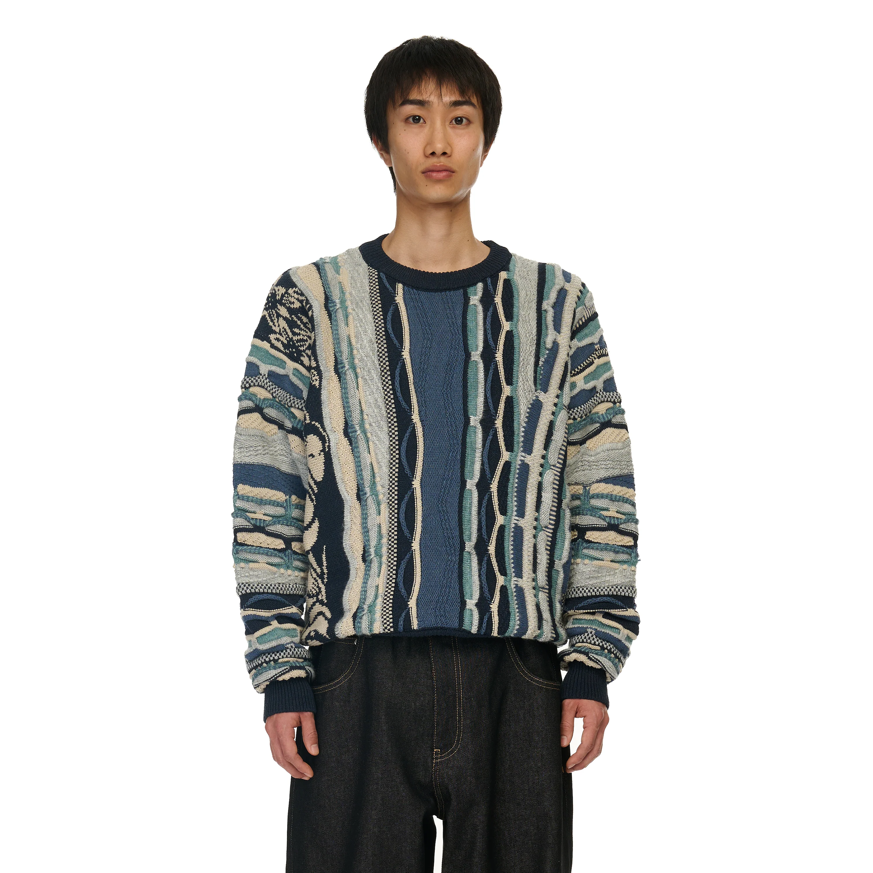 "yakuza v2" Knit dark blue