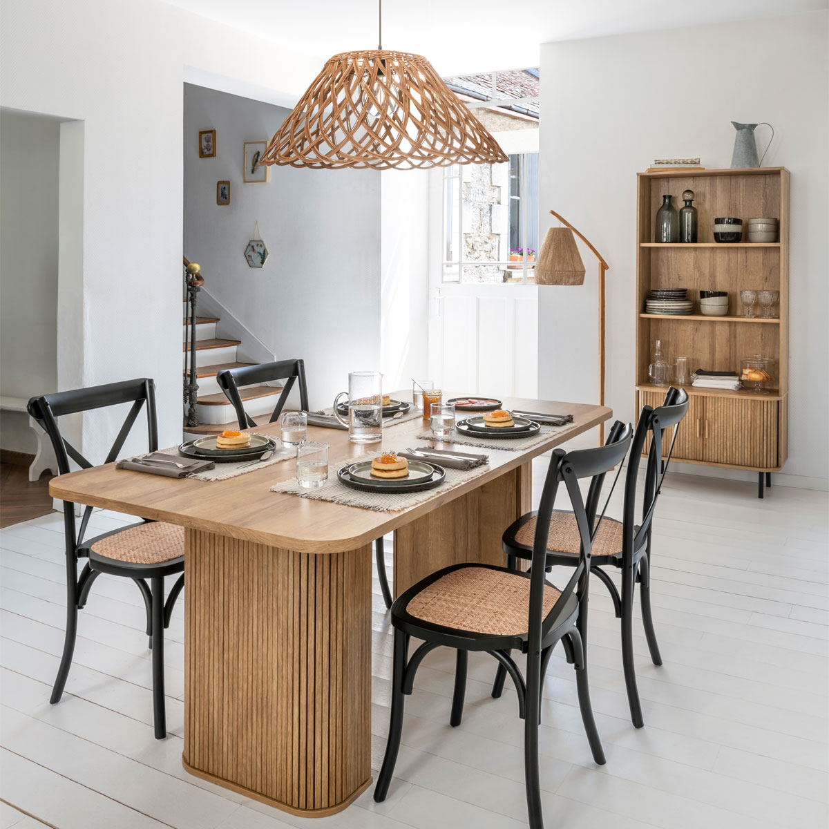 Dining table "Colva" Wood effect veneer, l.180 cm