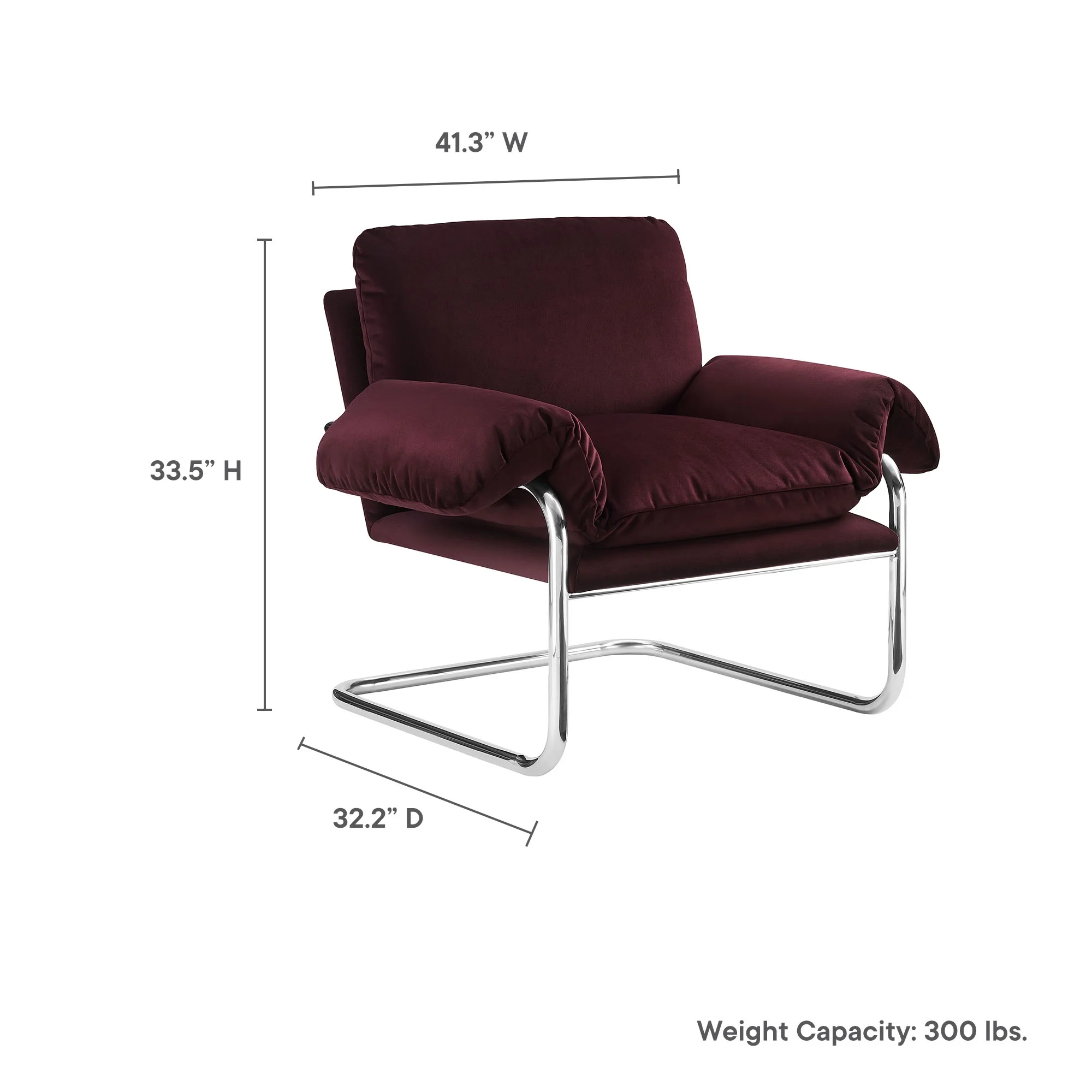 Accent Chair, Brown, Velvet, Living Room Lounge Cafe Lobby Hospitality Restaurant, Modern Contemporary, HB37765 - Image 12