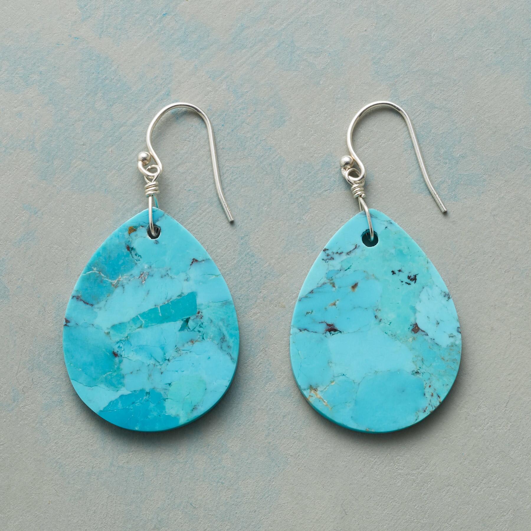 Turquoise Tears Earrings - Sundance Clothing