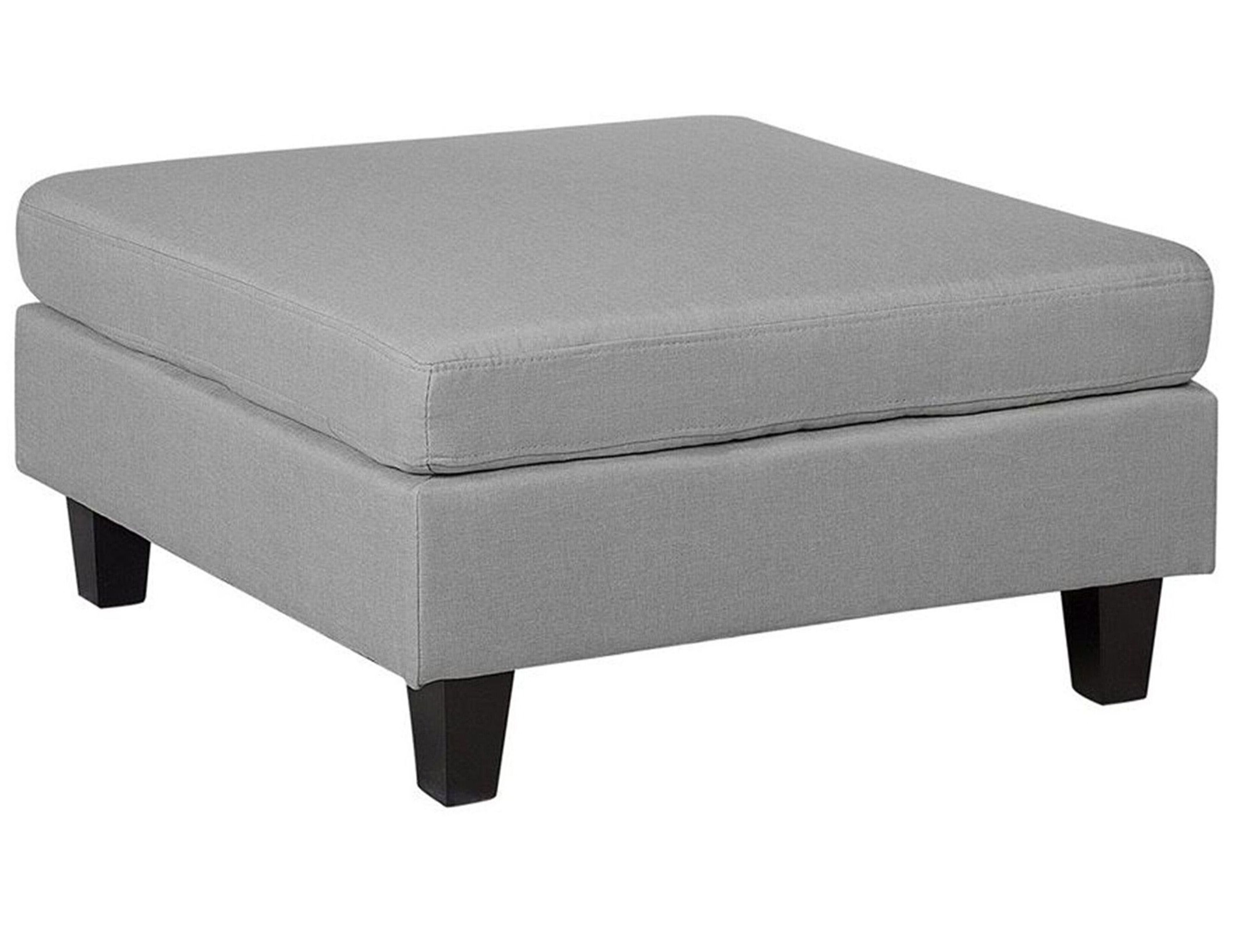 Ottoman FEVIK Fabric Light Grey
