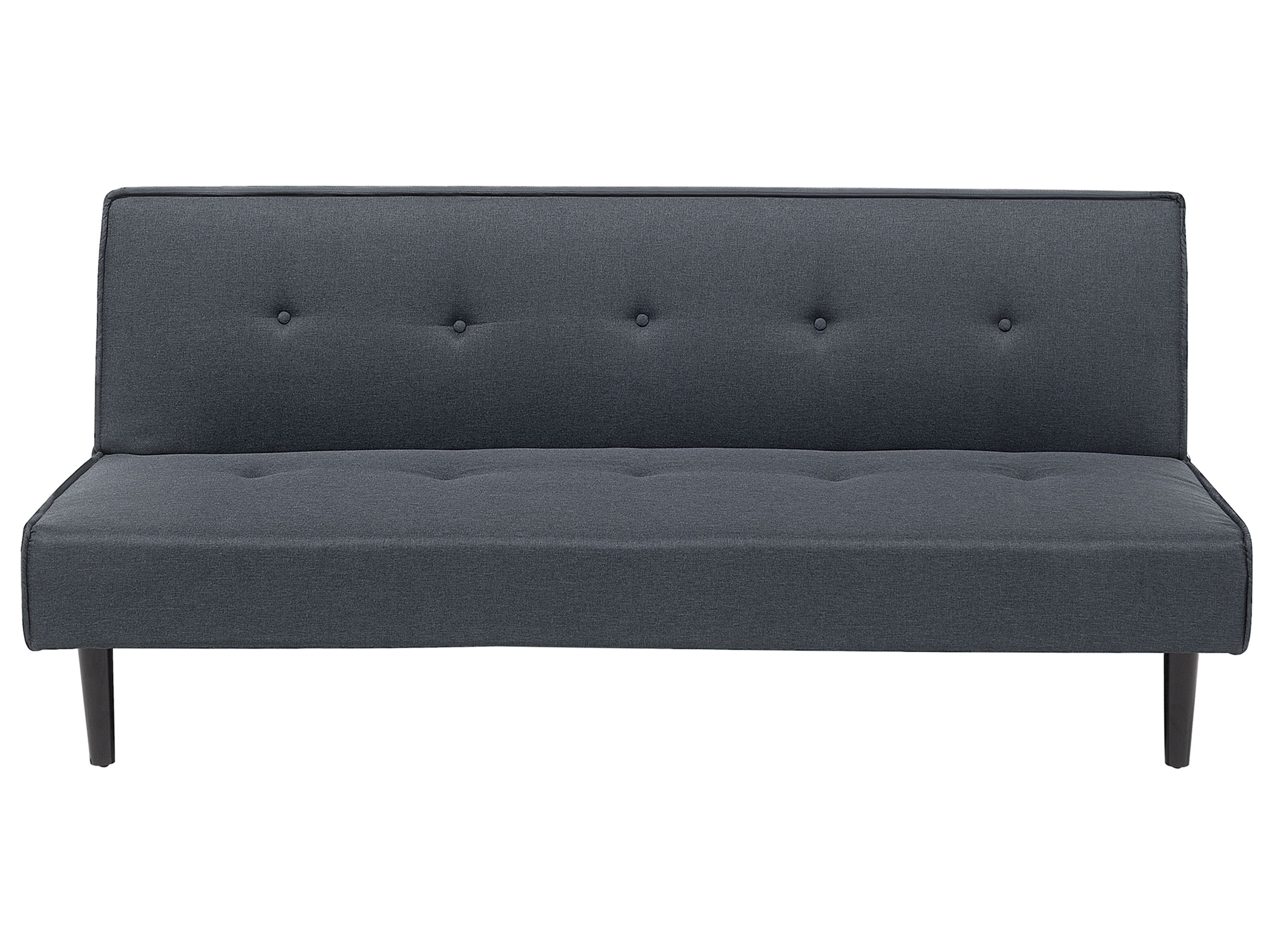 Sofa Bed 3 Seater VISBY Fabric Dark Grey