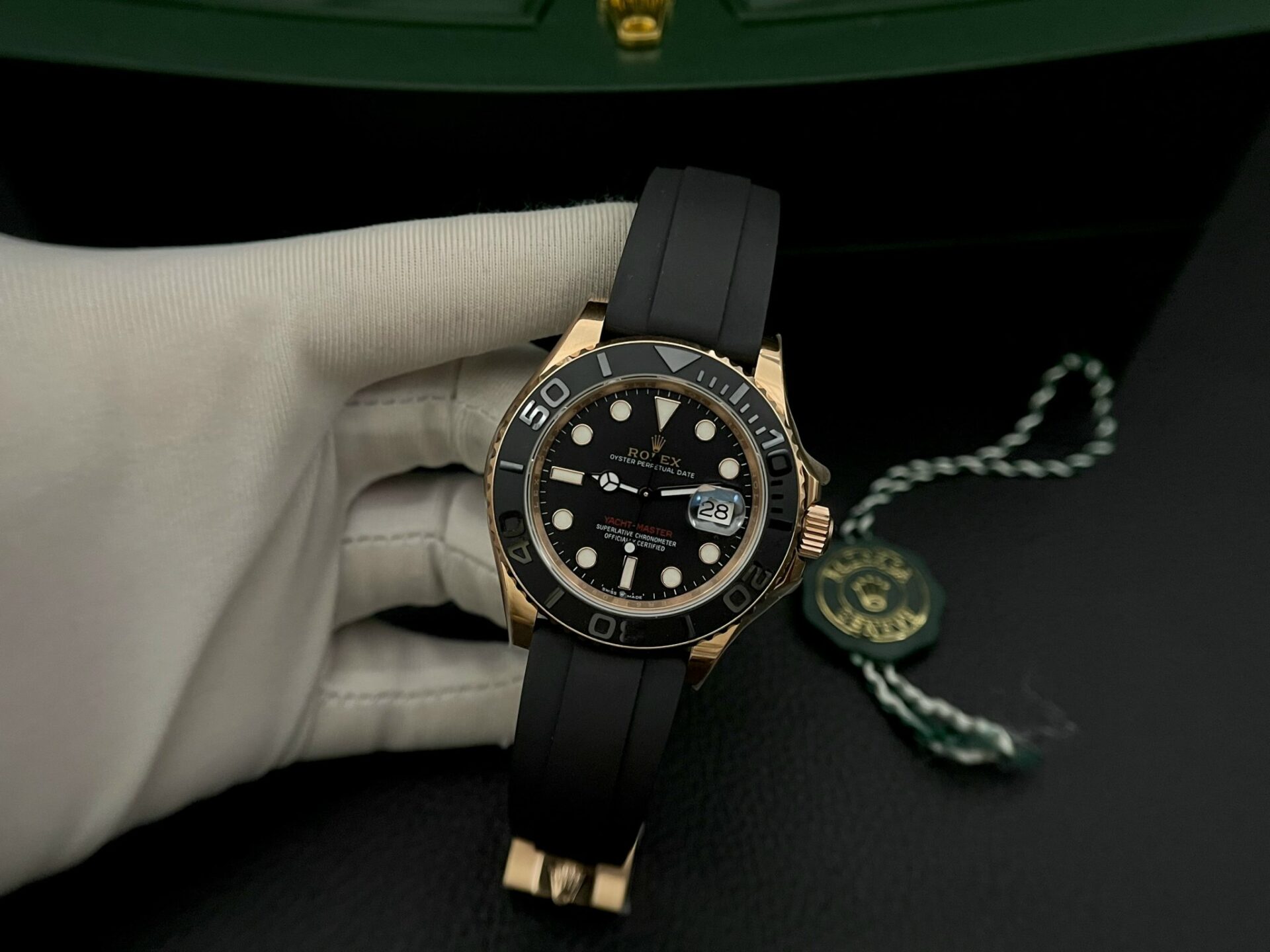 Rolex Yacht-Master Best Replica Watch Black Dial EW Factory 40mm - Elite Watch Atelier